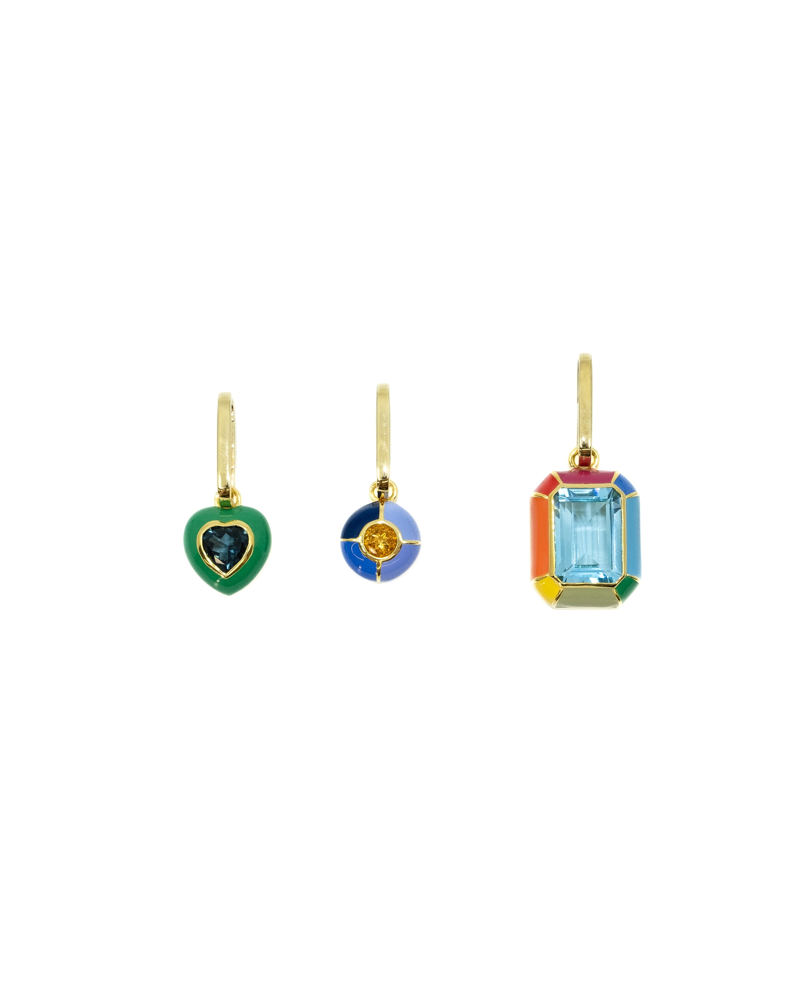 The Charm Pendants with Clasping Link