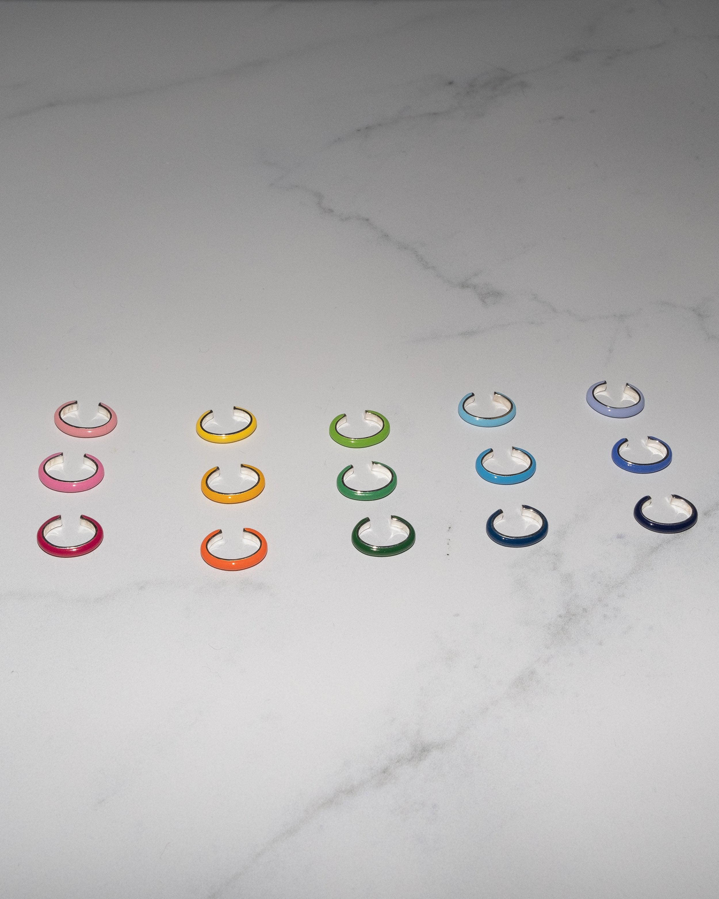 Ombre Enamel Ear Cuff Trios