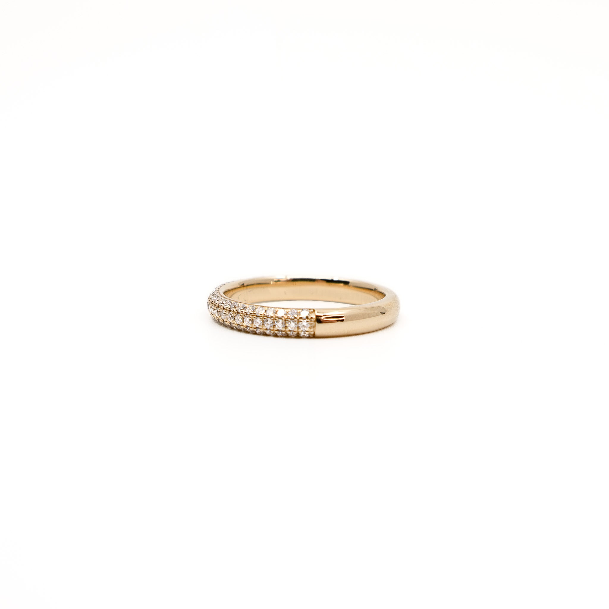 POWERS PAVE® Split Pavé Diamond Stacking Ring, 18K Gold