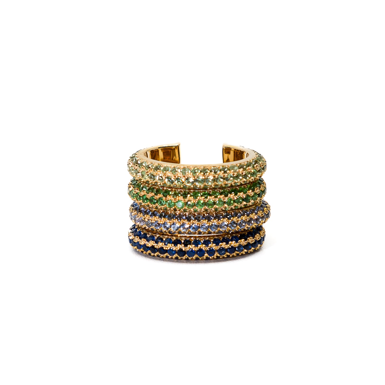 Sparkle Ear Cuffs in 14K Gold
