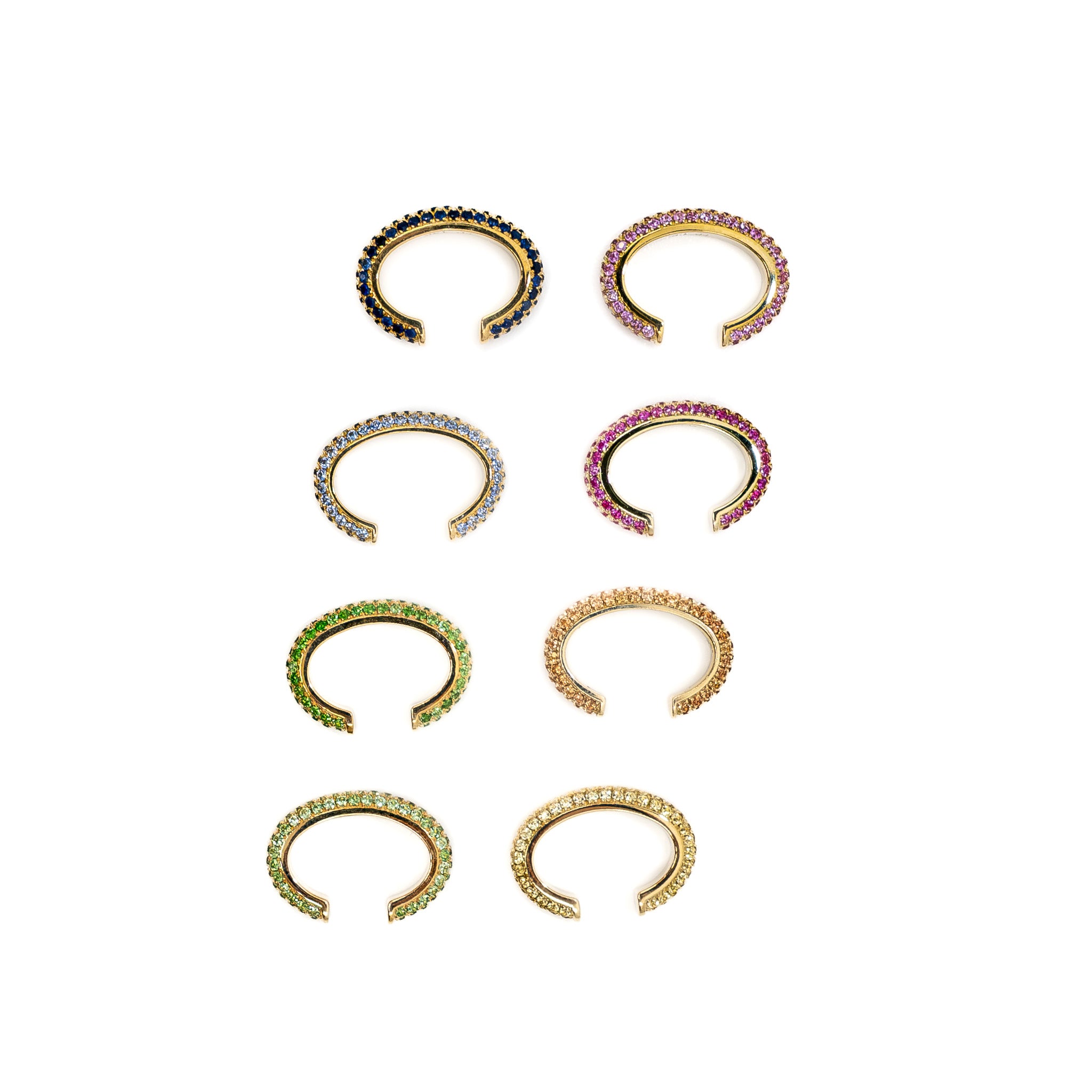 Sparkle Ear Cuffs in 14K Gold