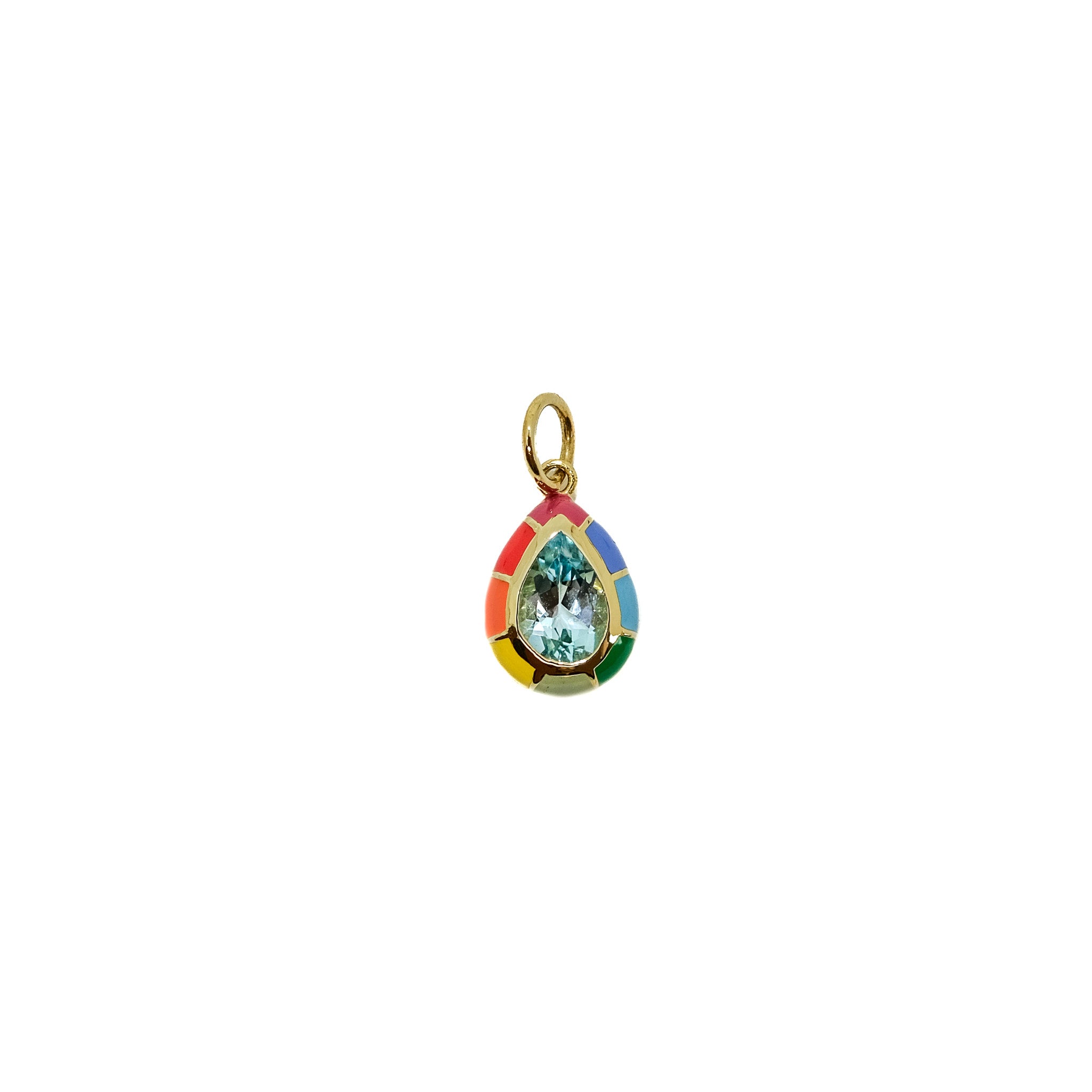 The Spectrum Pear Charm Pendant