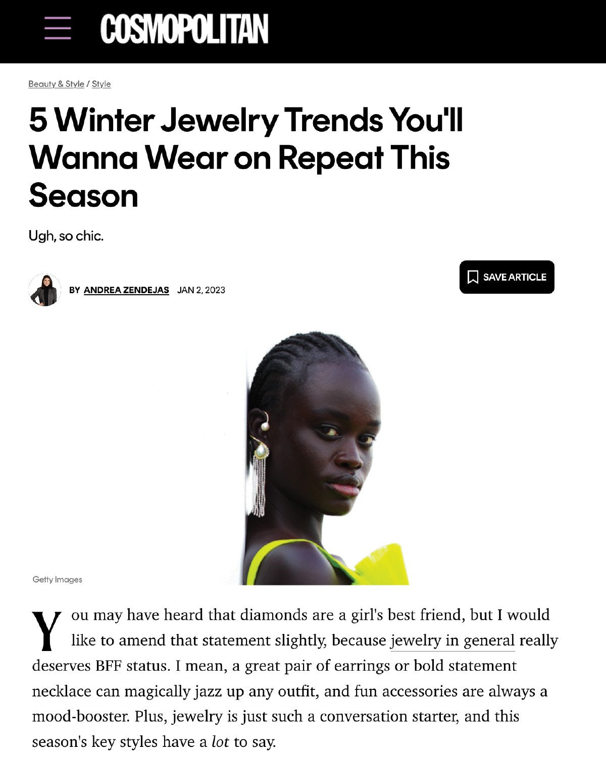 Cosmopolitan - January 2, 2023