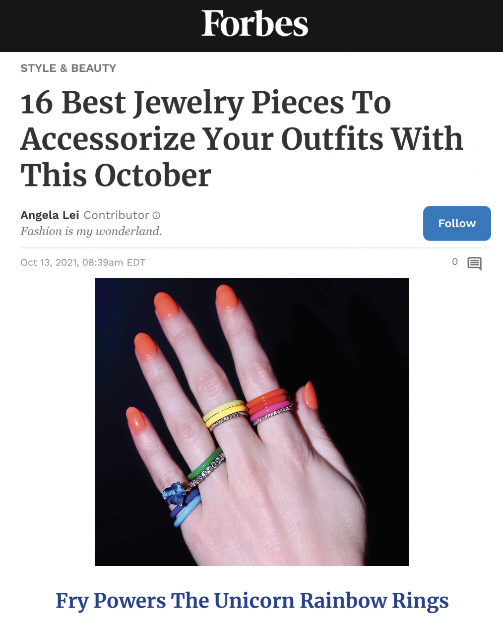 Forbes - October 13, 2021