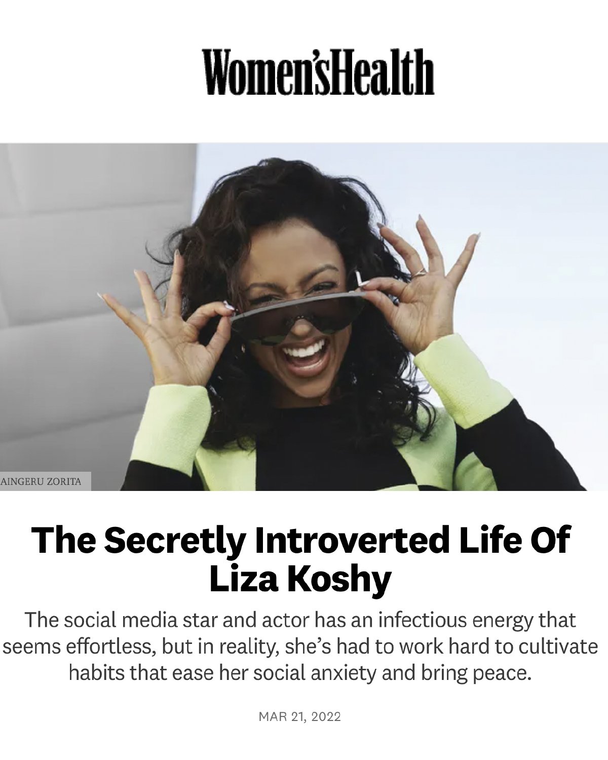 Women's Health - March 21, 2022