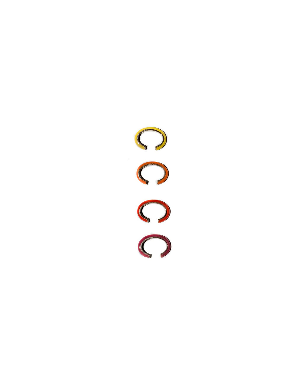 Warm Set Enamel Stacking Ear Cuffs