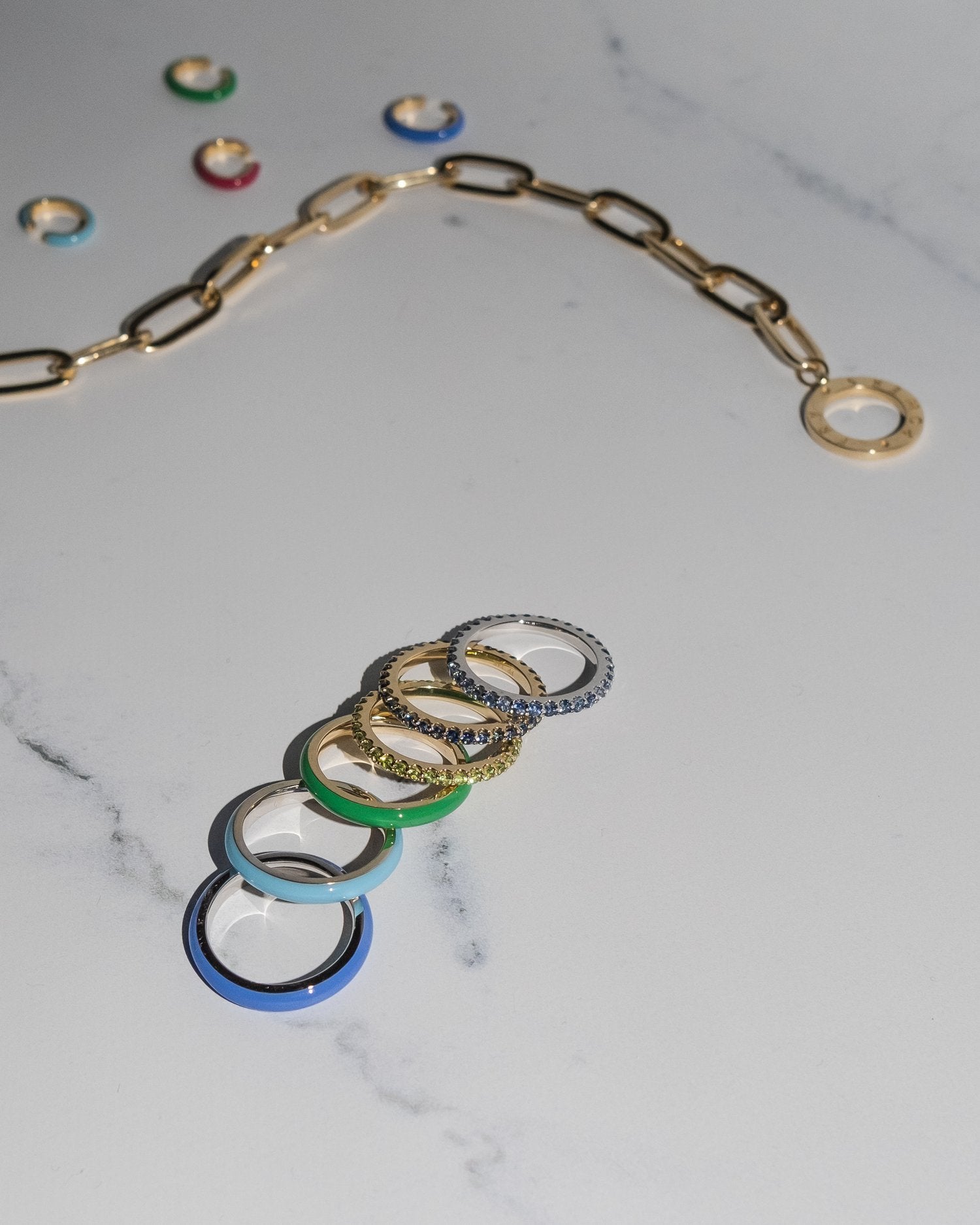 The Complete Set, Thin Enamel Stacking Rings