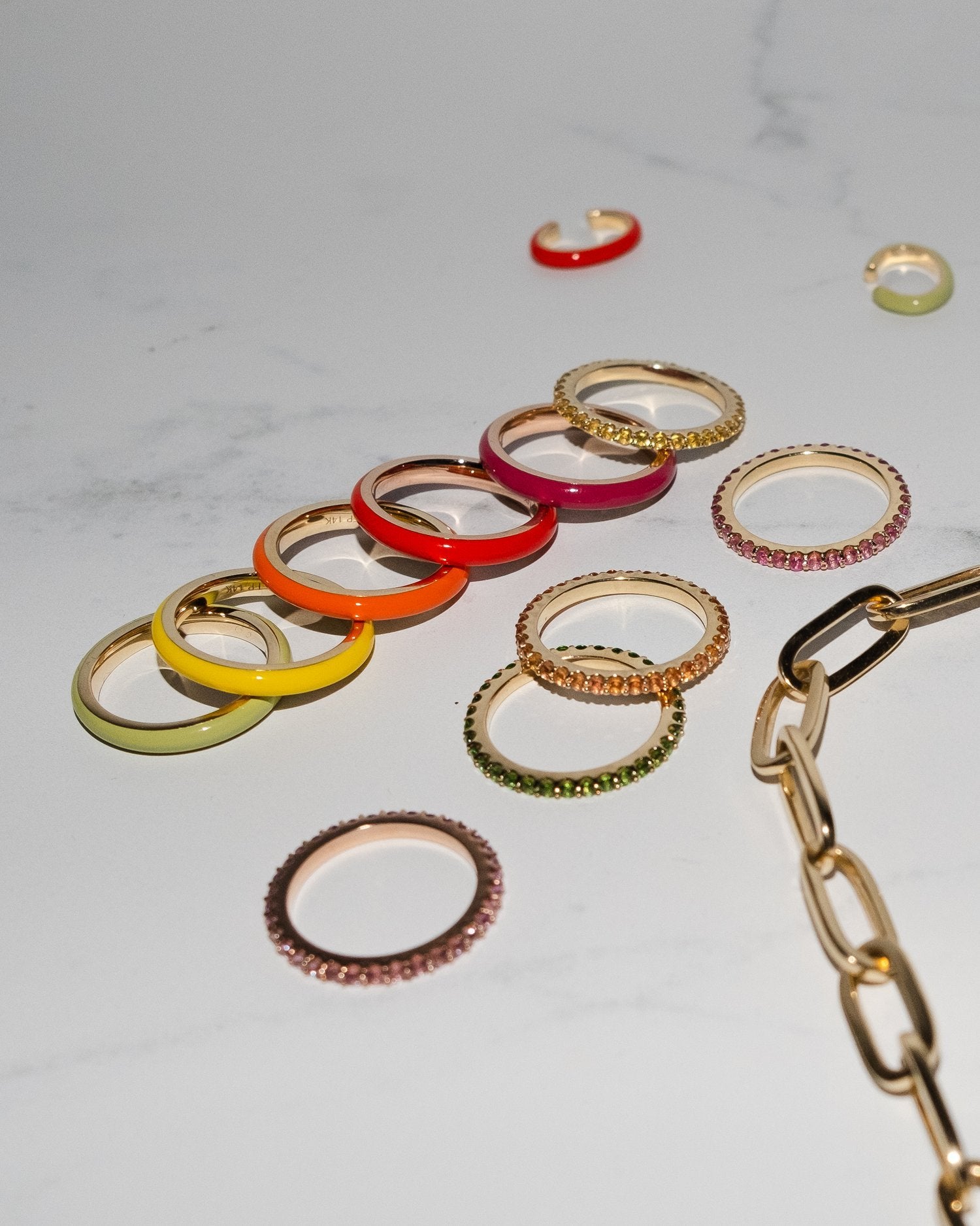 The Complete Set, Thin Enamel Stacking Rings