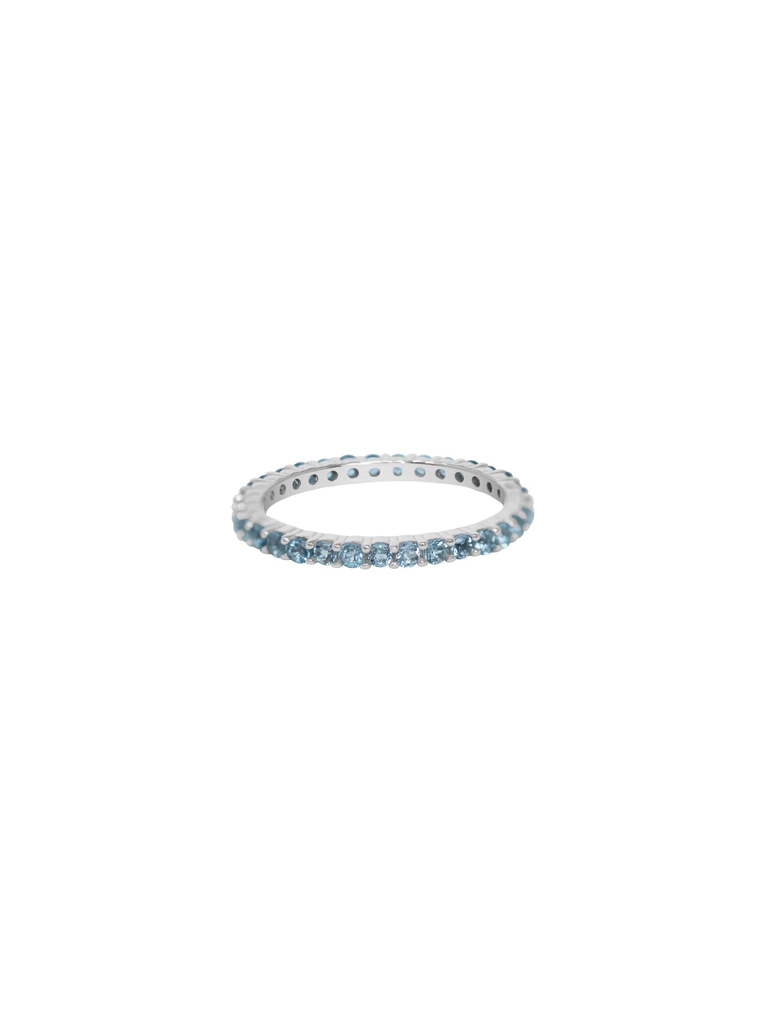 Aquamarine Stacking Ring in 14K Gold