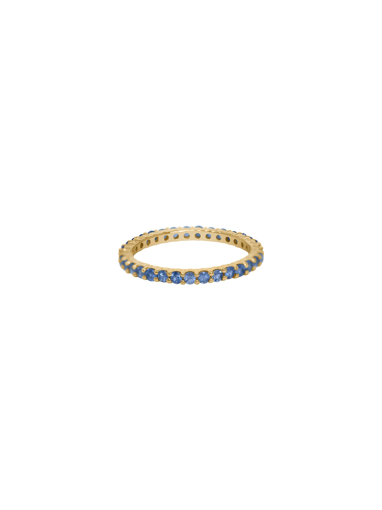 Blue Sapphire Stacking Ring in 14K Gold