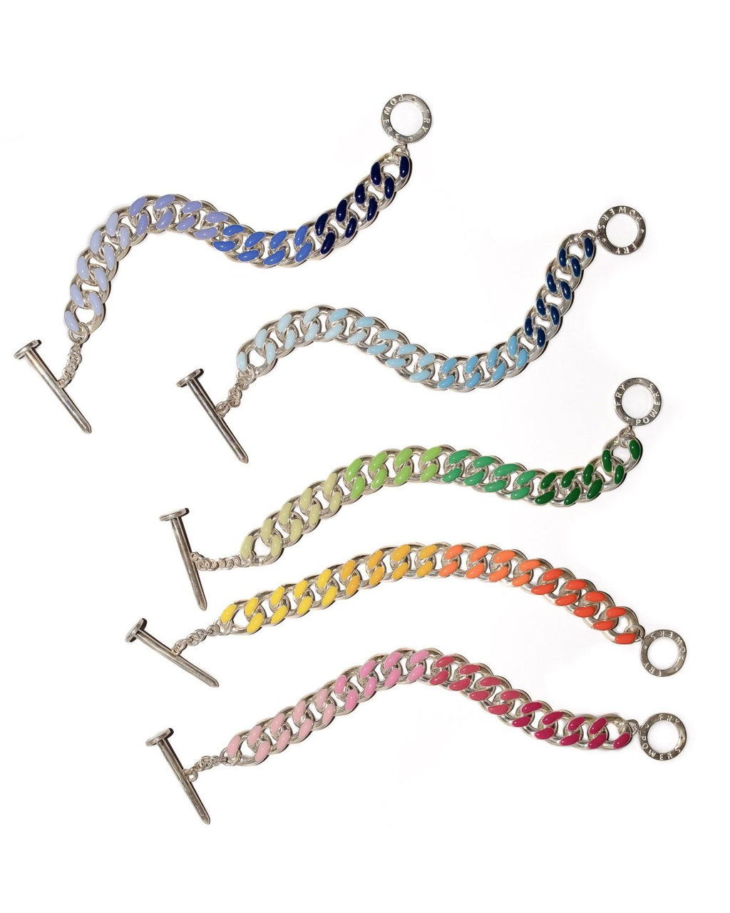 Ombre Chunky Chain Link Bracelet
