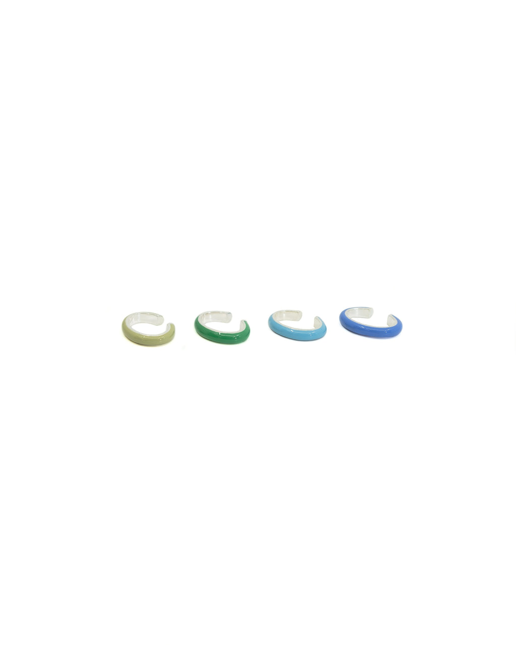 Cool Set Enamel Stacking Ear Cuffs