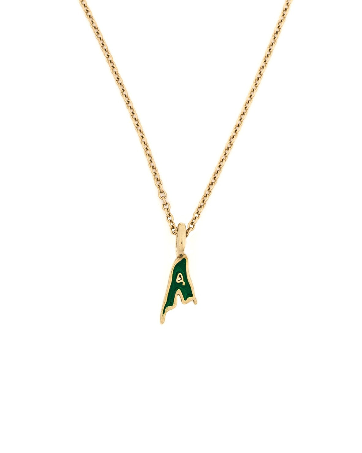 Creepy Initial Pendant Necklace