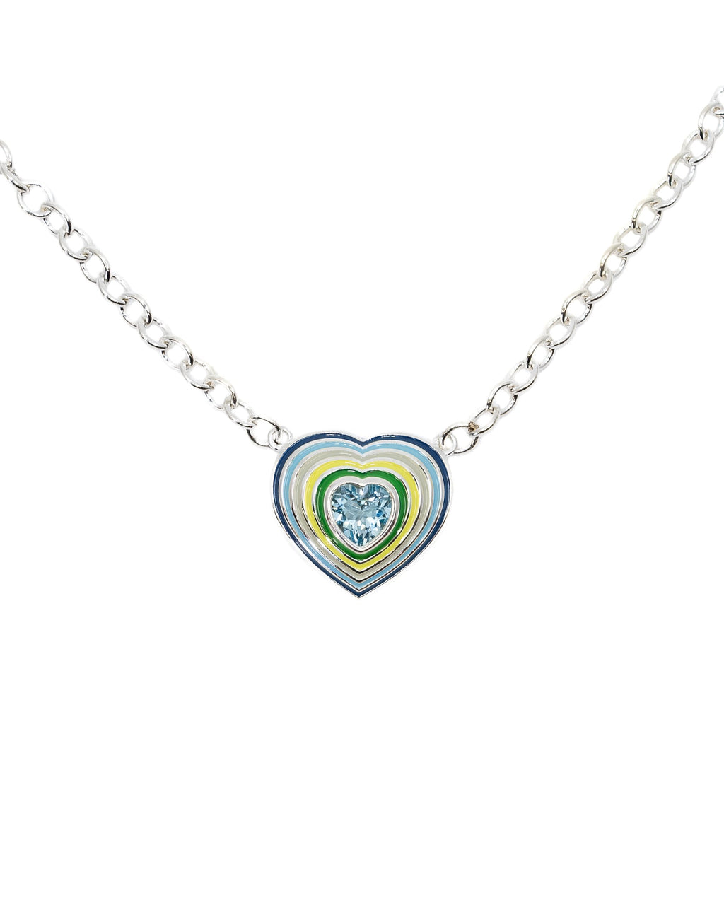 Enamel Heart Necklace