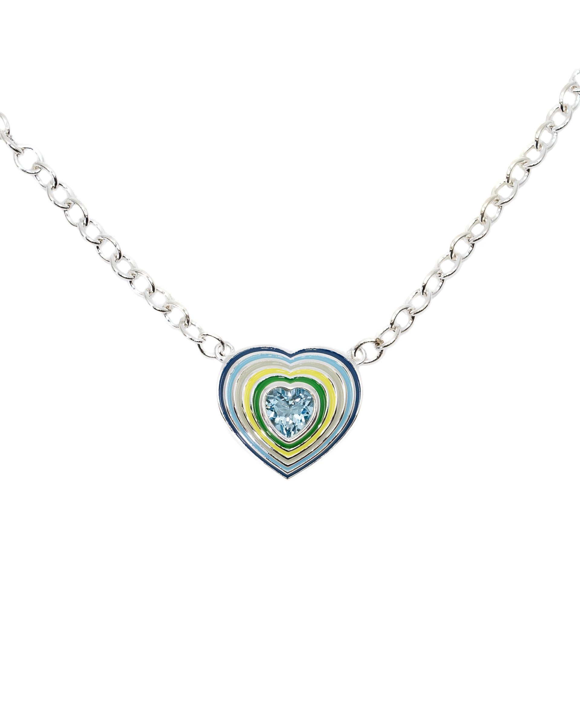 Enamel Heart Necklace