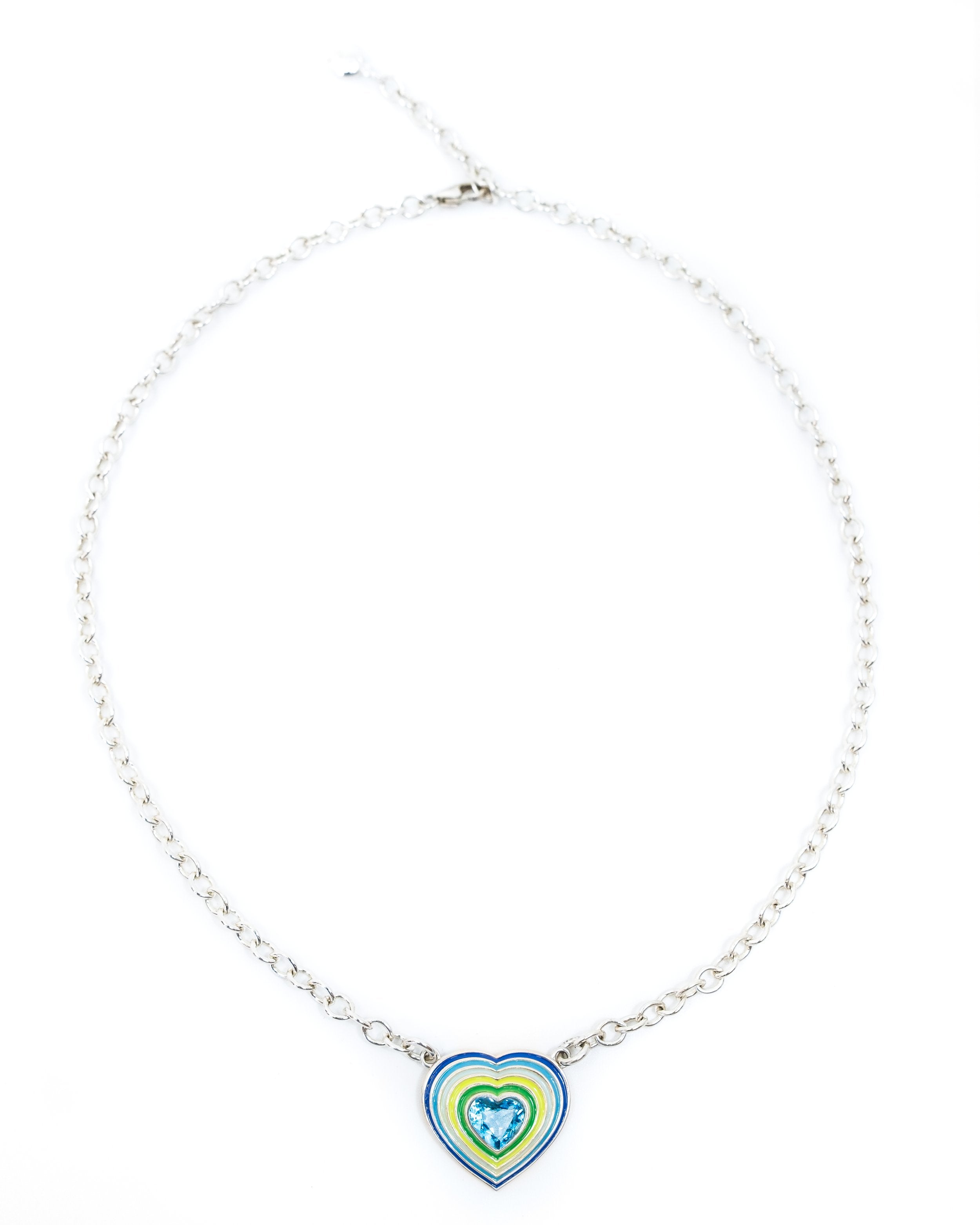 Enamel Heart Necklace