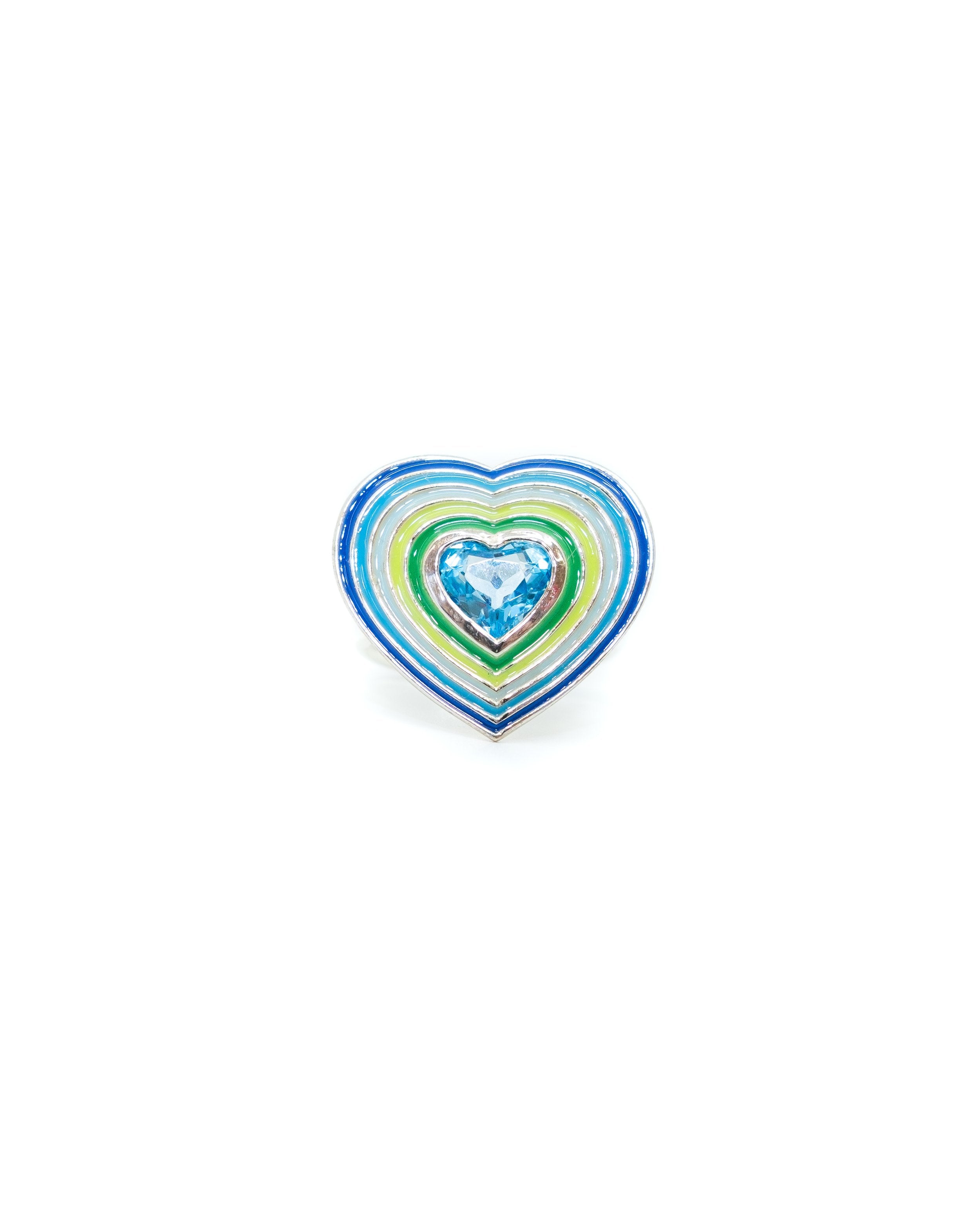 Enamel Heart Ring