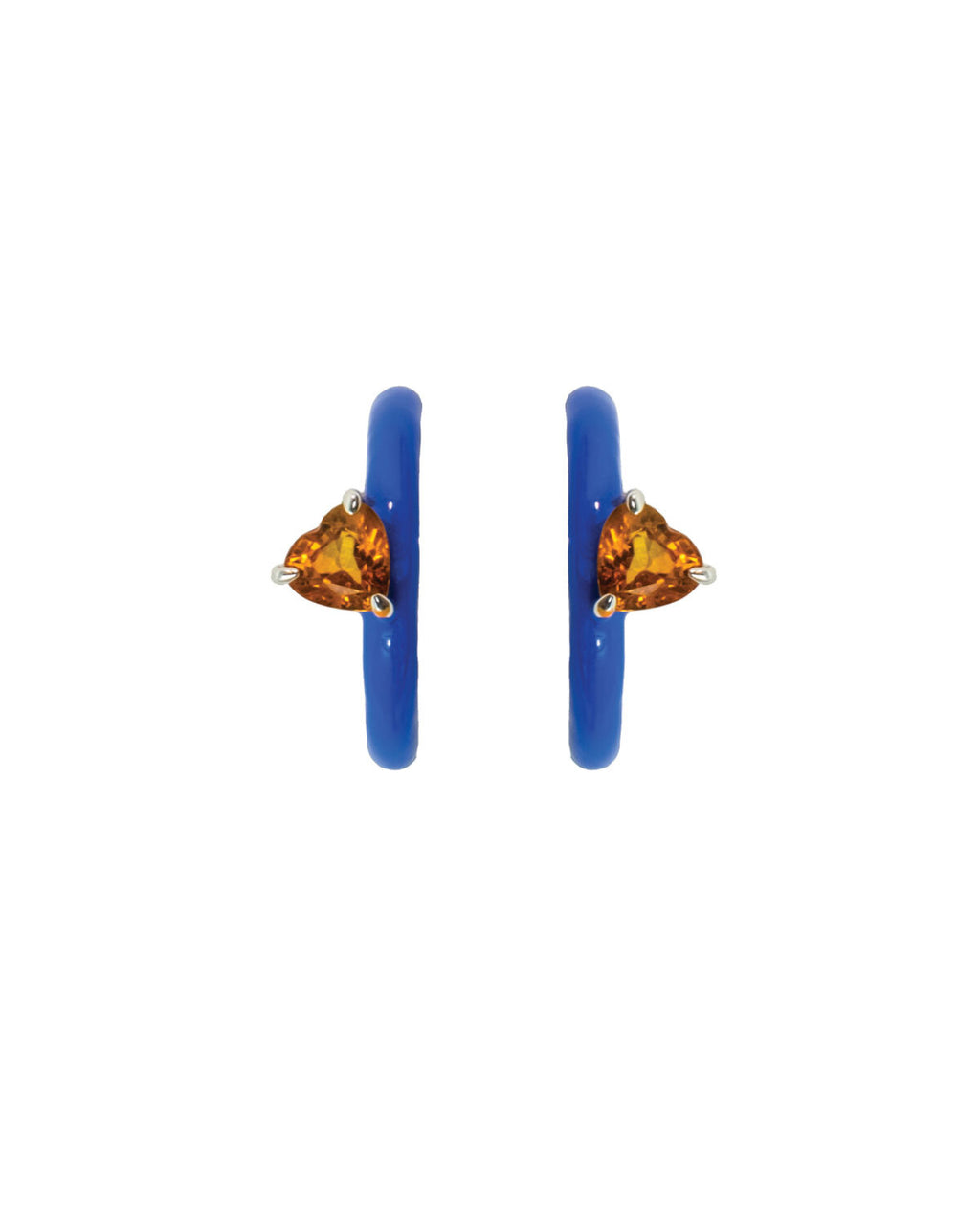 Gem + Enamel Mini Hoop Earrings Very