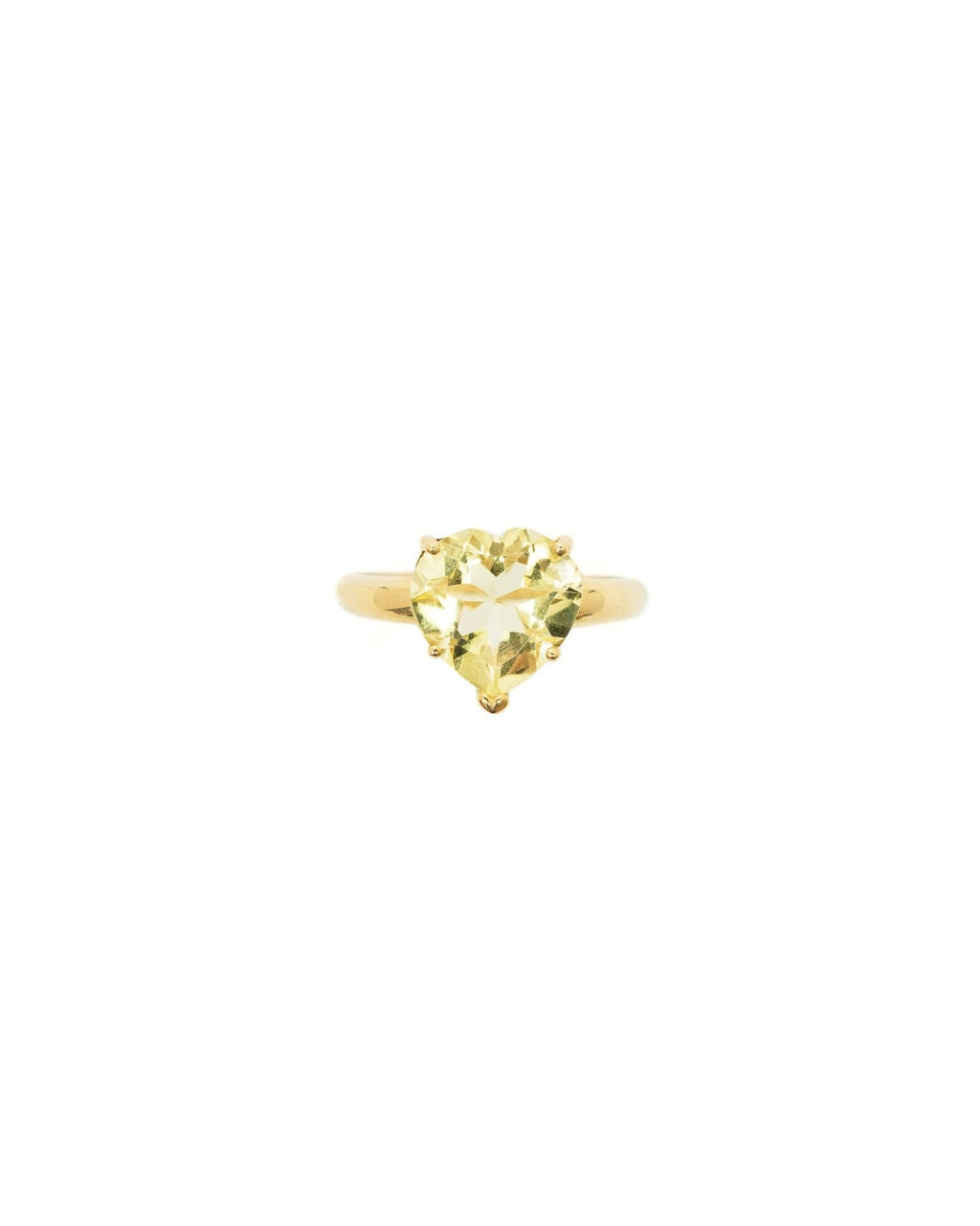 Heart Ring Lemon Citrine