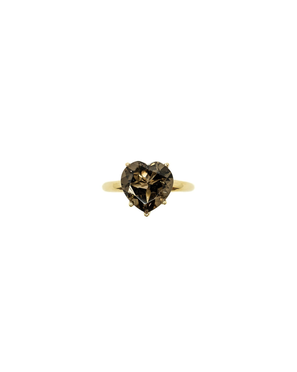 Heart Ring Smoky Quartz