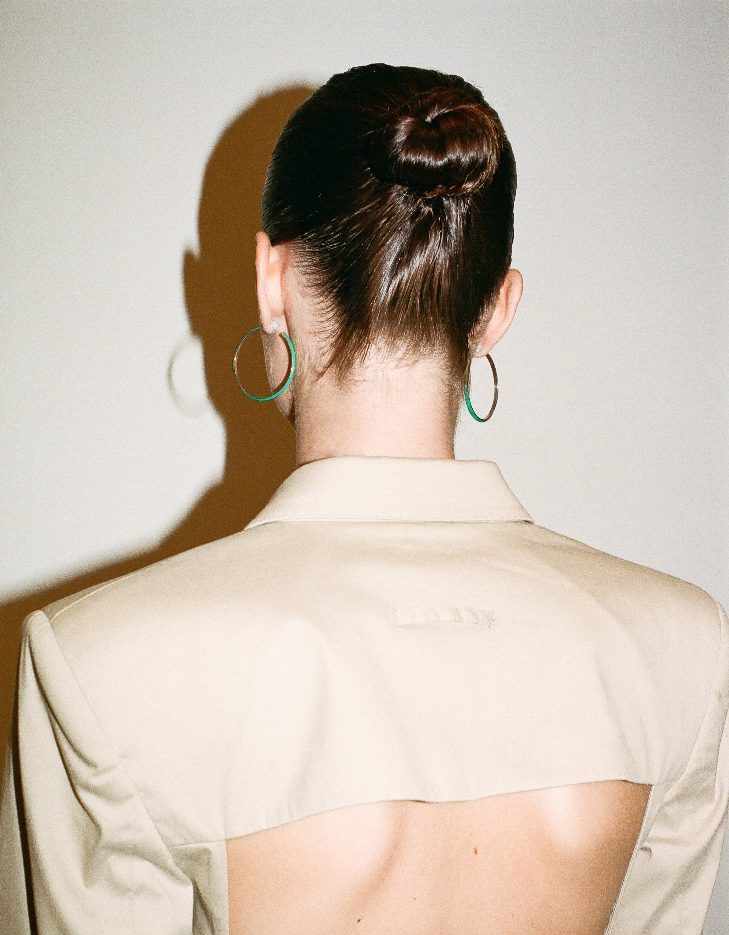 The Large Enamel Hoop Earrings