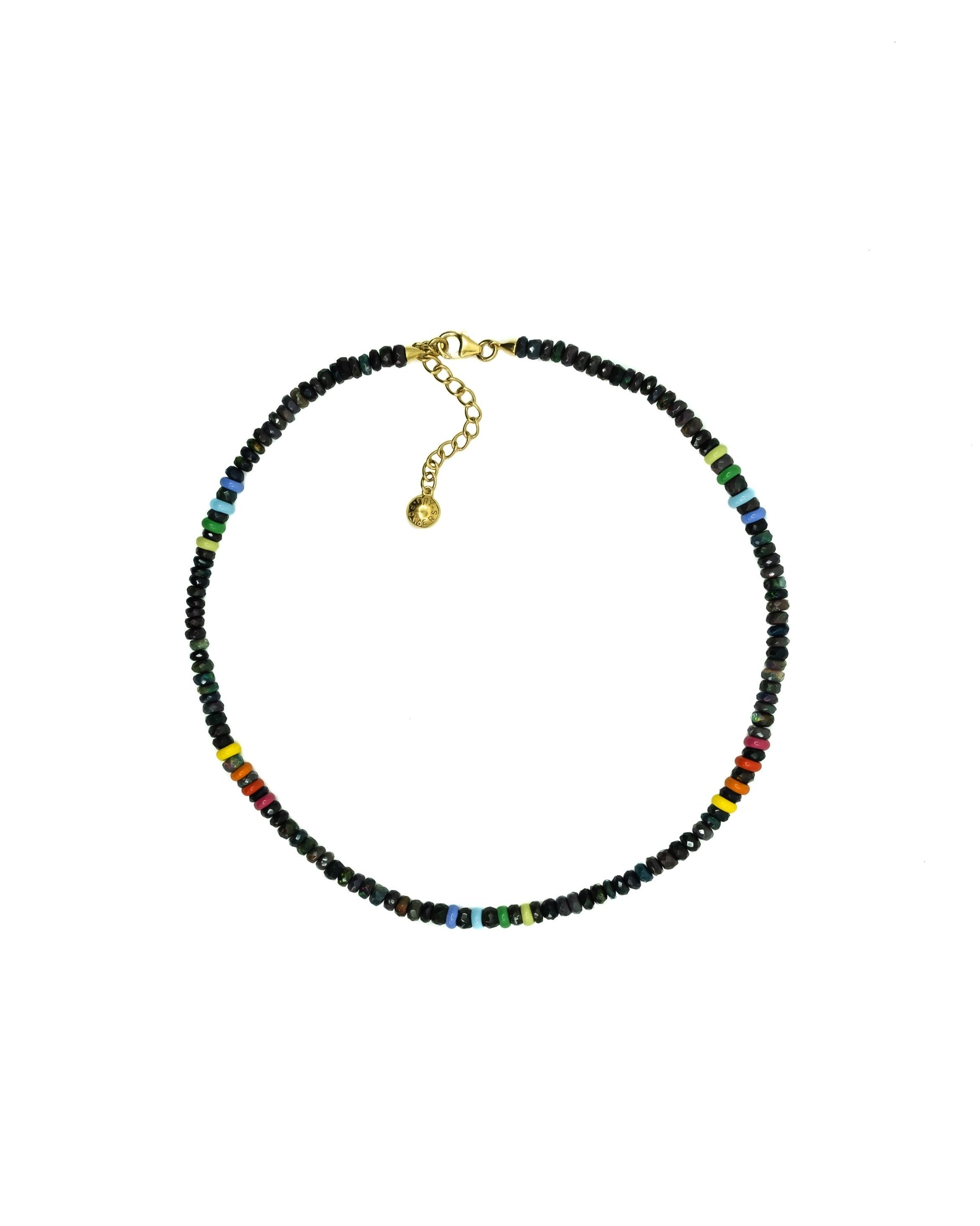 Midnight Opal Collar Necklace