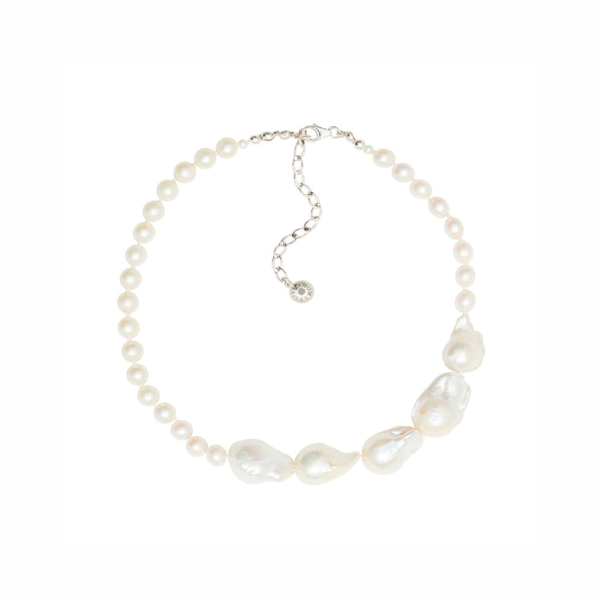 Mixed Baroque Pearl Collar Necklace