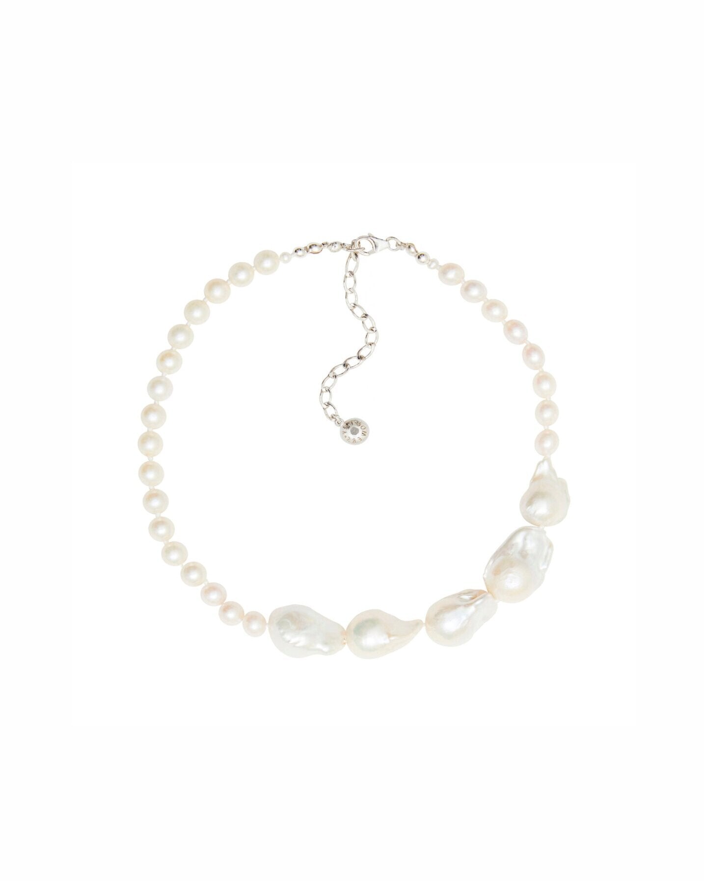 Mixed Baroque Pearl Collar Necklace