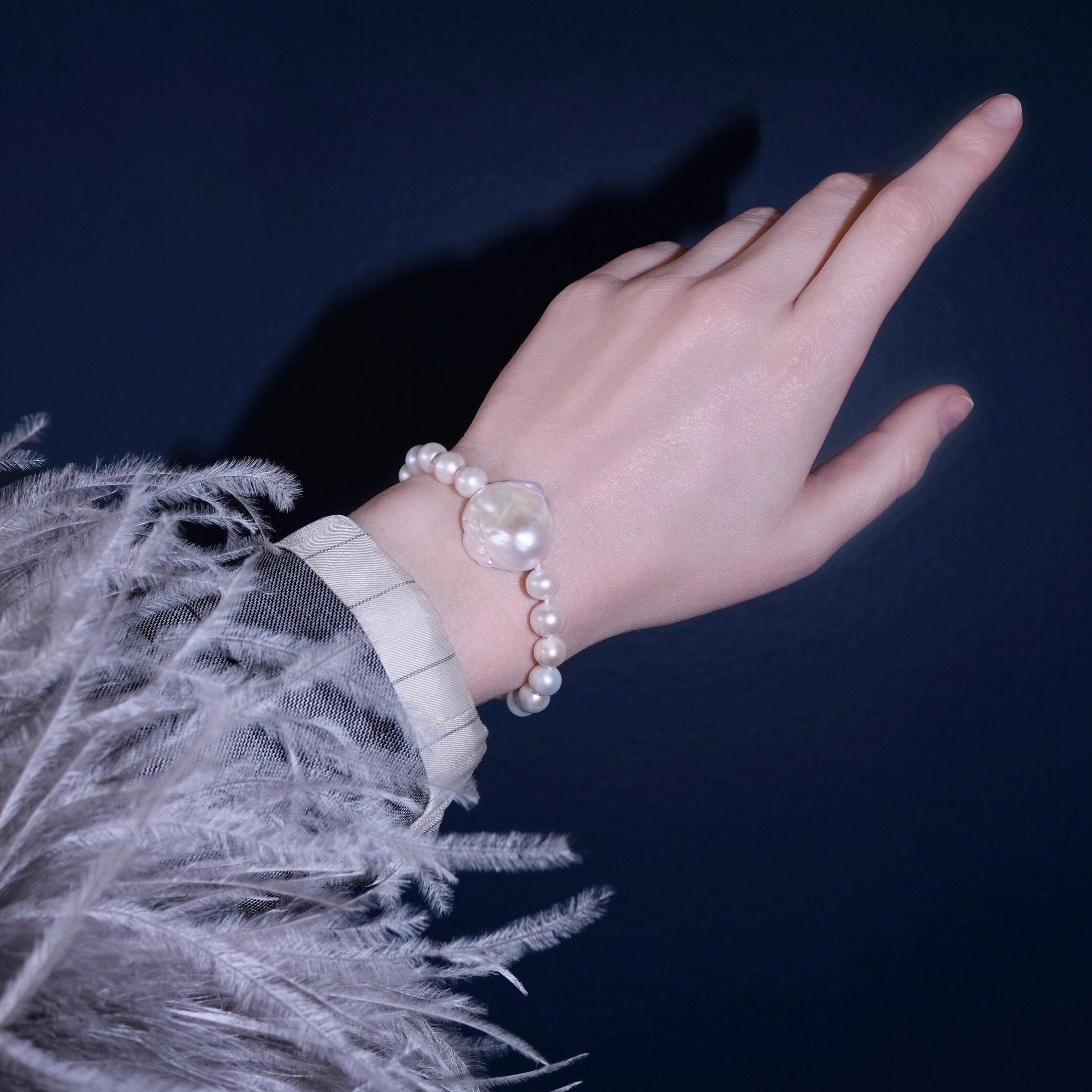 Mixed Baroque Pearl Bracelet