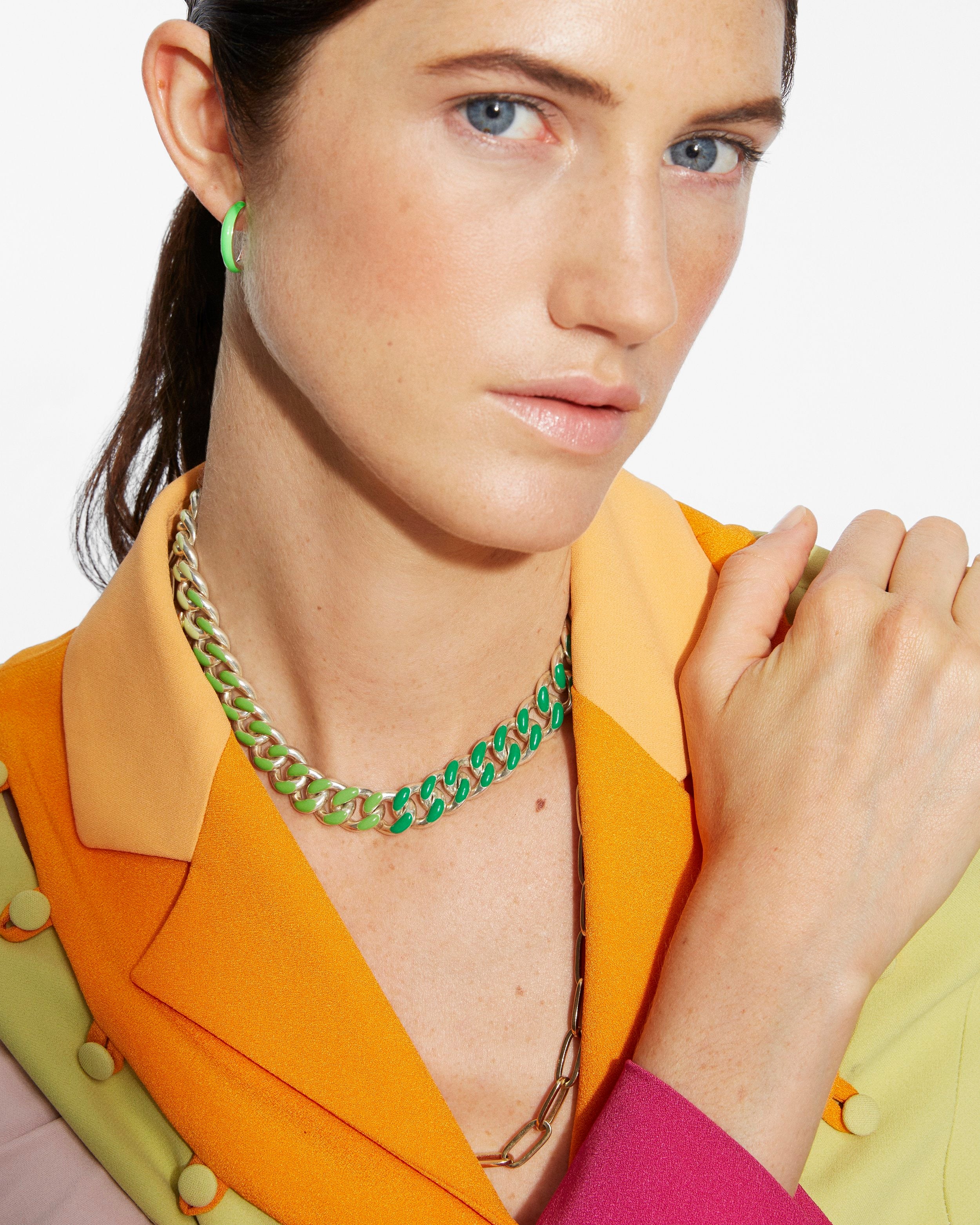 Ombre Chunky Chain Necklace