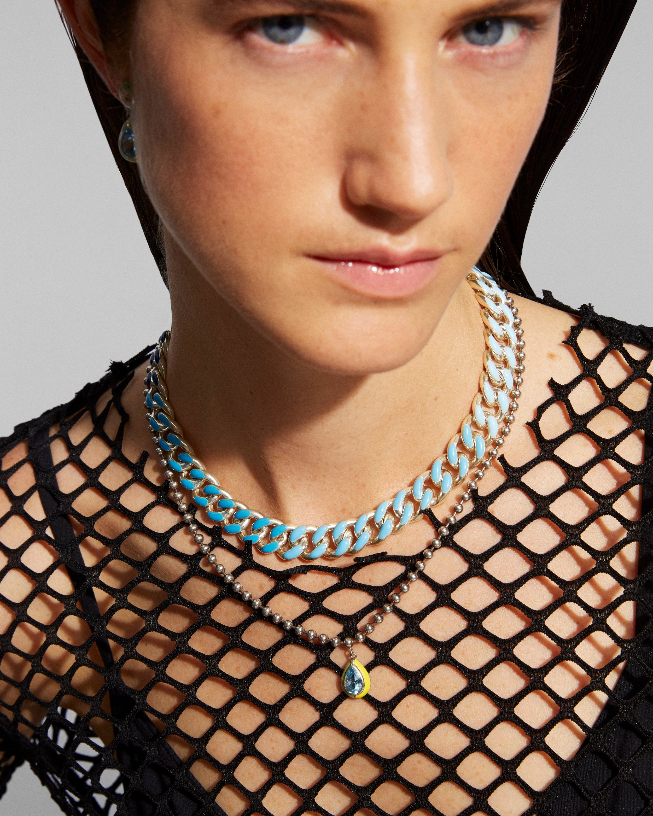 Ombre Chunky Chain Necklace