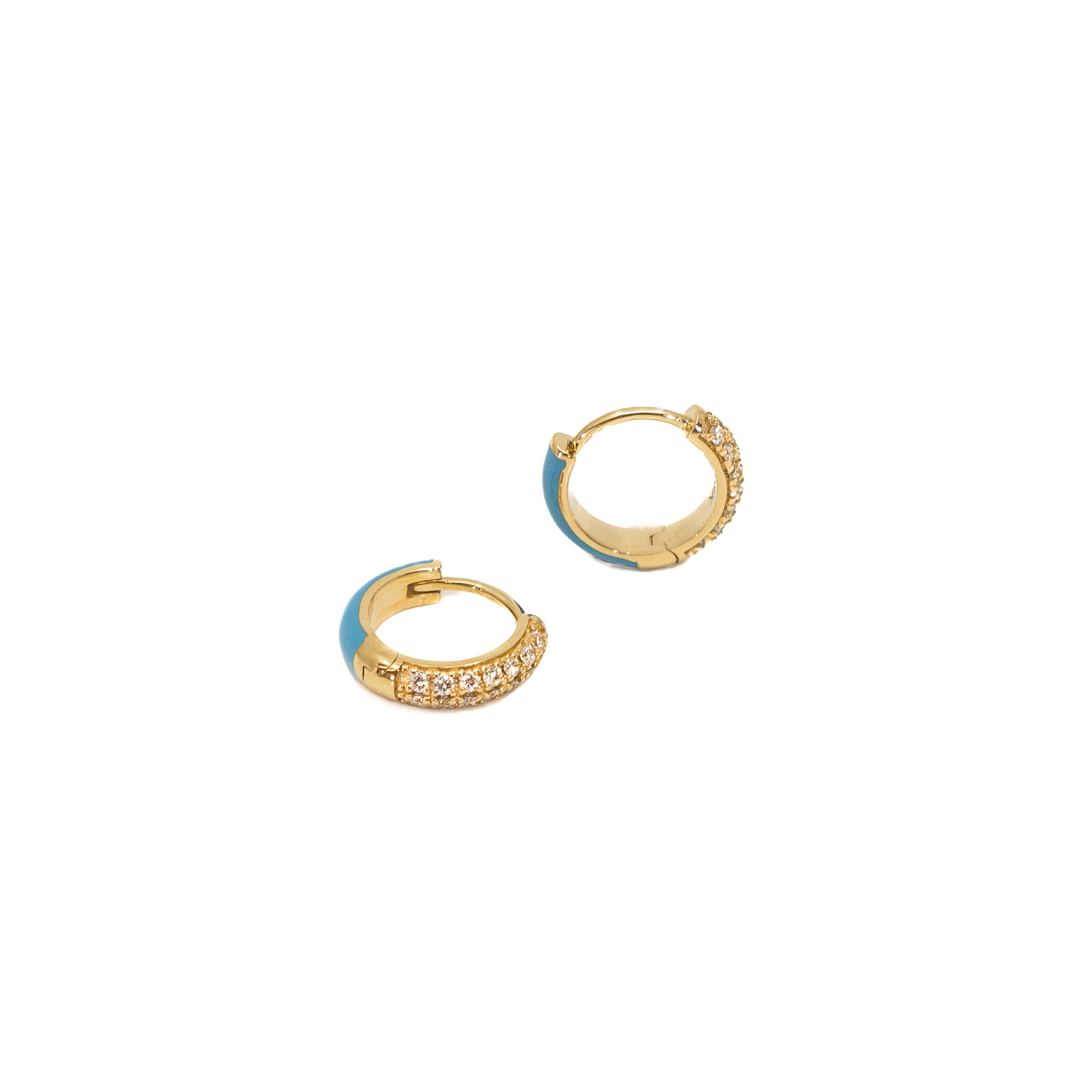 POWERS PAVE® Diamond Sparkle Huggies, 18K Gold