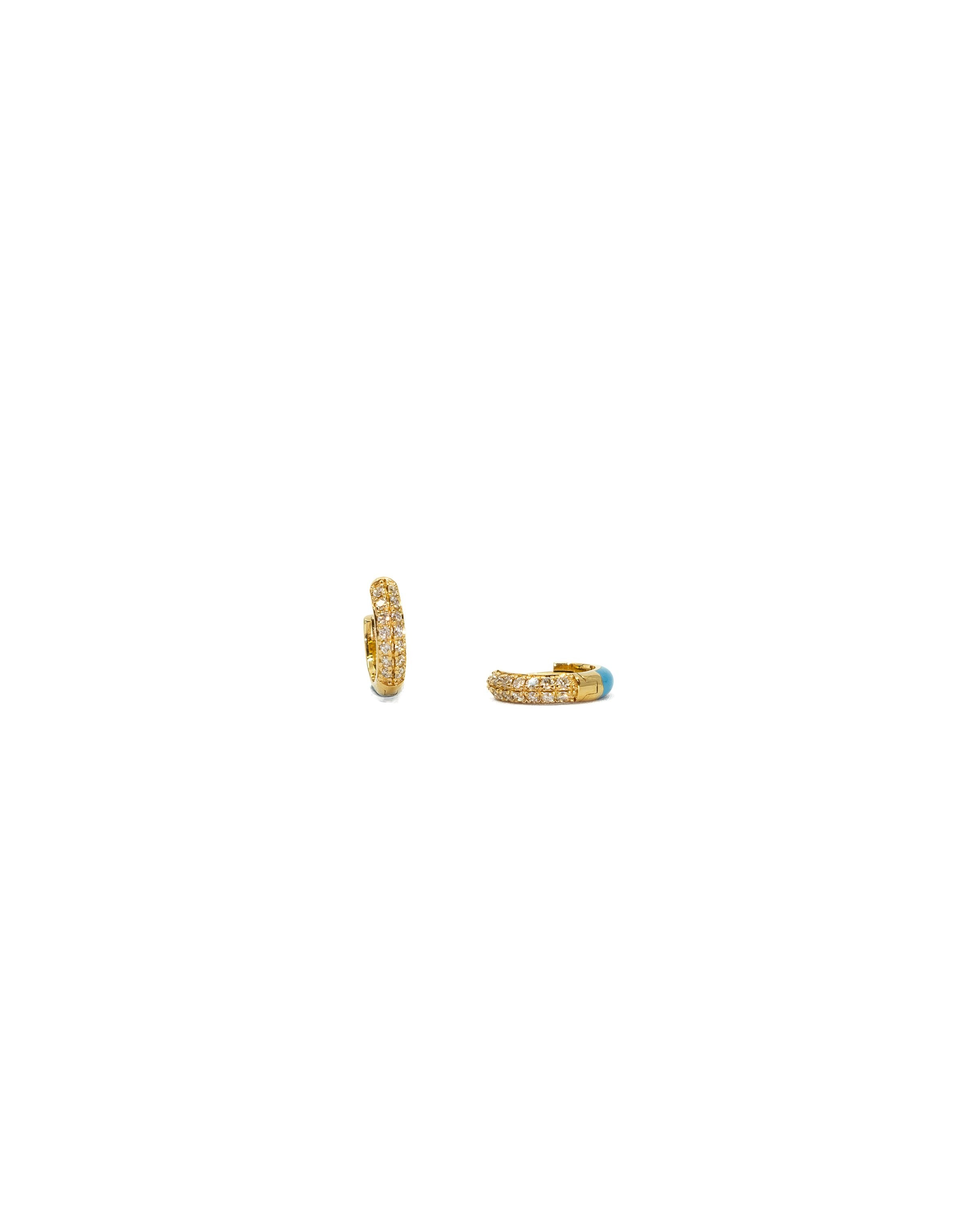 POWERS PAVE™ Diamond Sparkle Huggies in 18K Gold