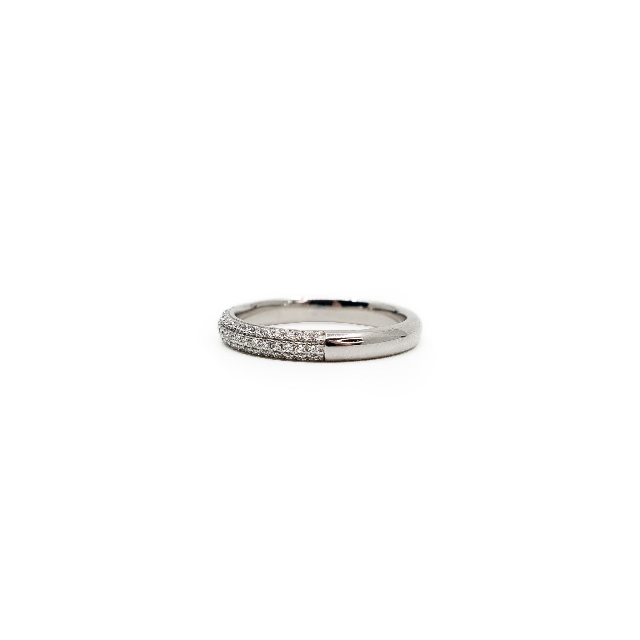 POWERS PAVE® Split Pavé Diamond Stacking Ring, 18K Gold