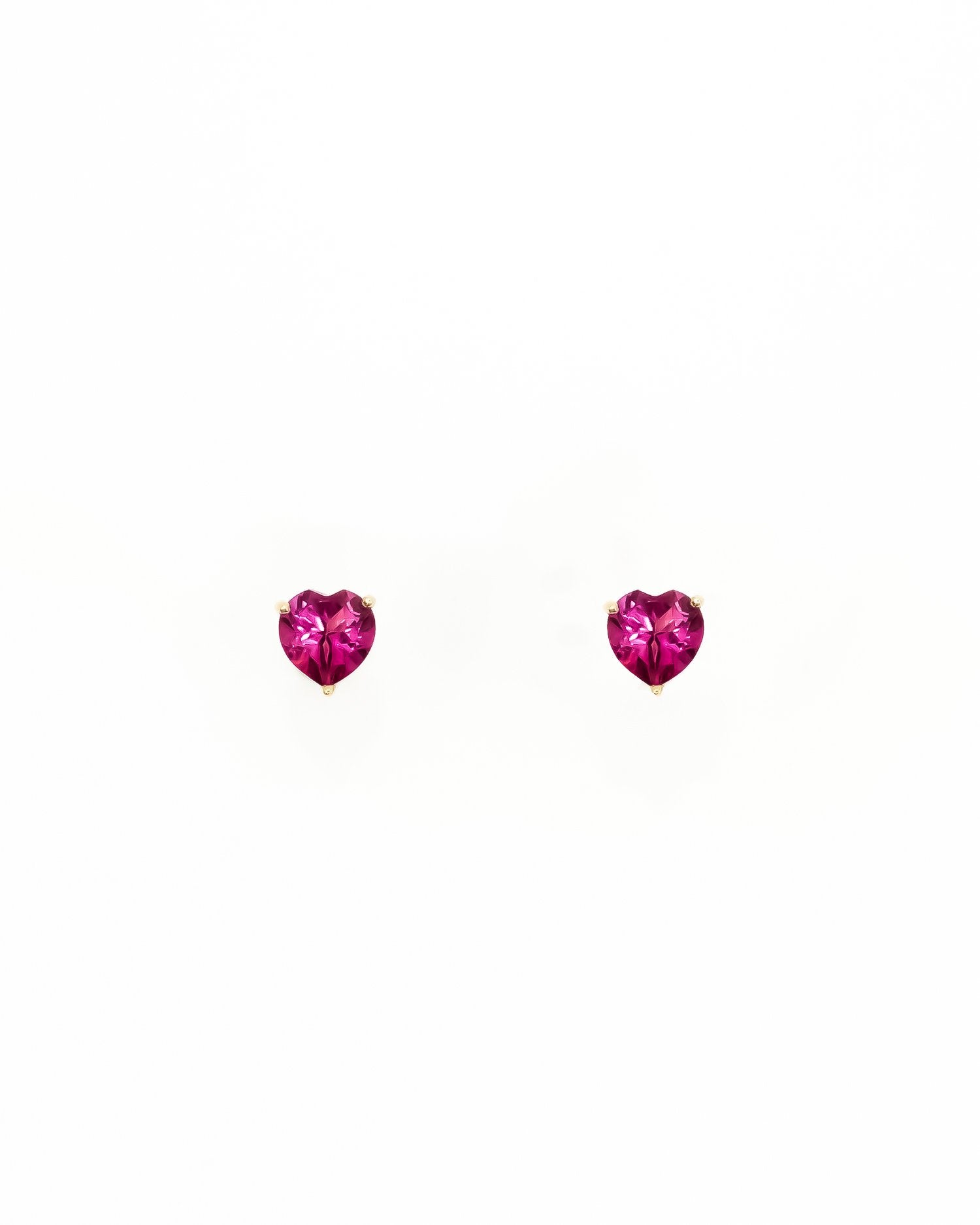 The Heart Stone Stud Earrings