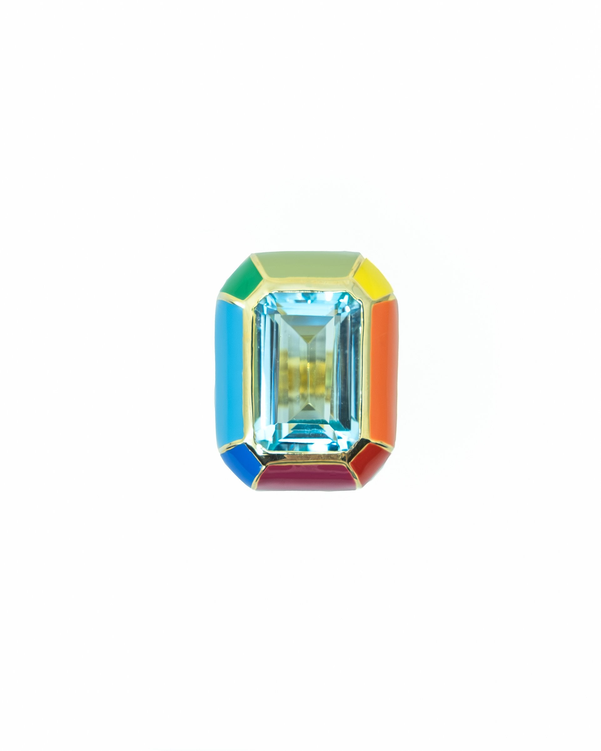 The Rainbow Cocktail Ring