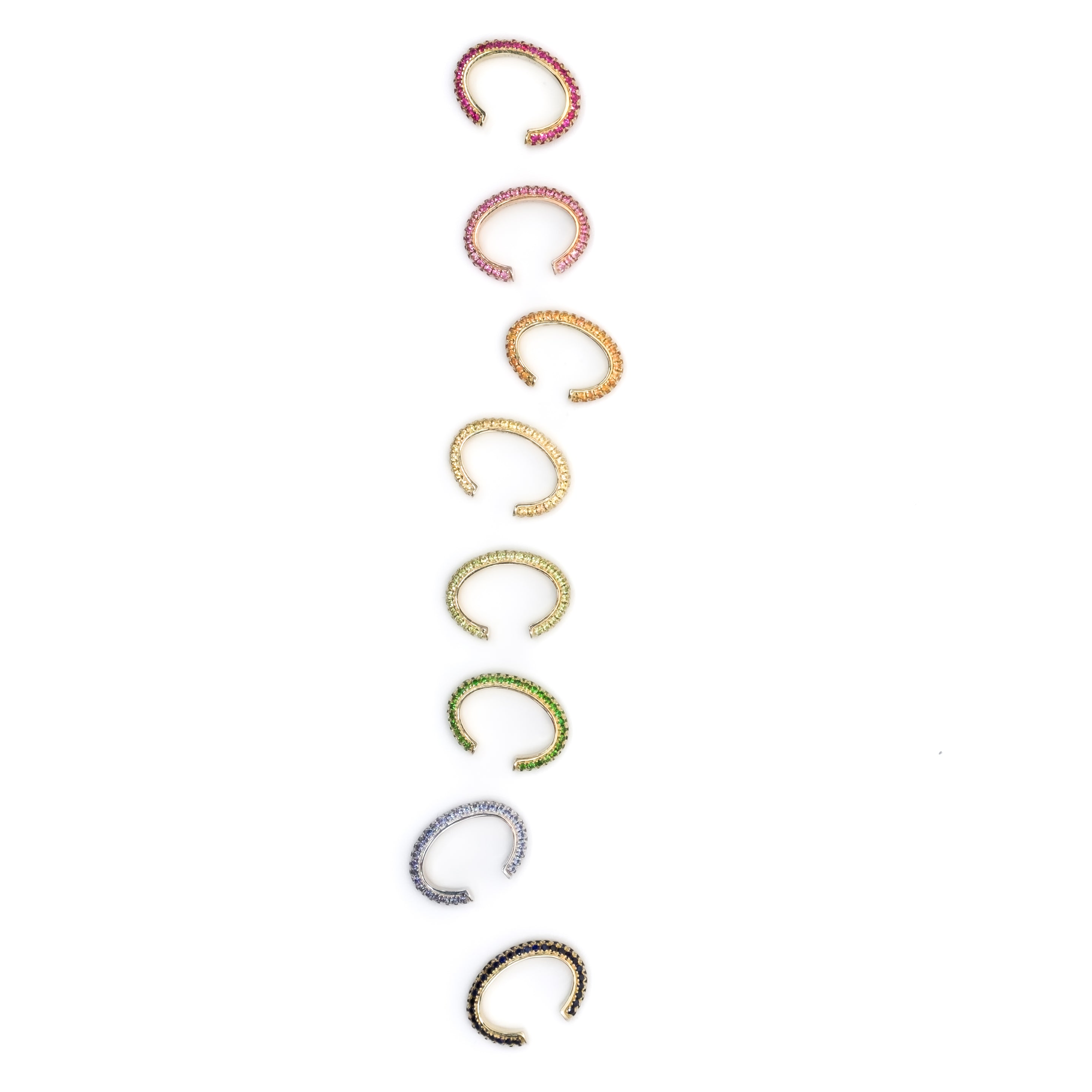 Sparkle Ear Cuffs in 14K Gold