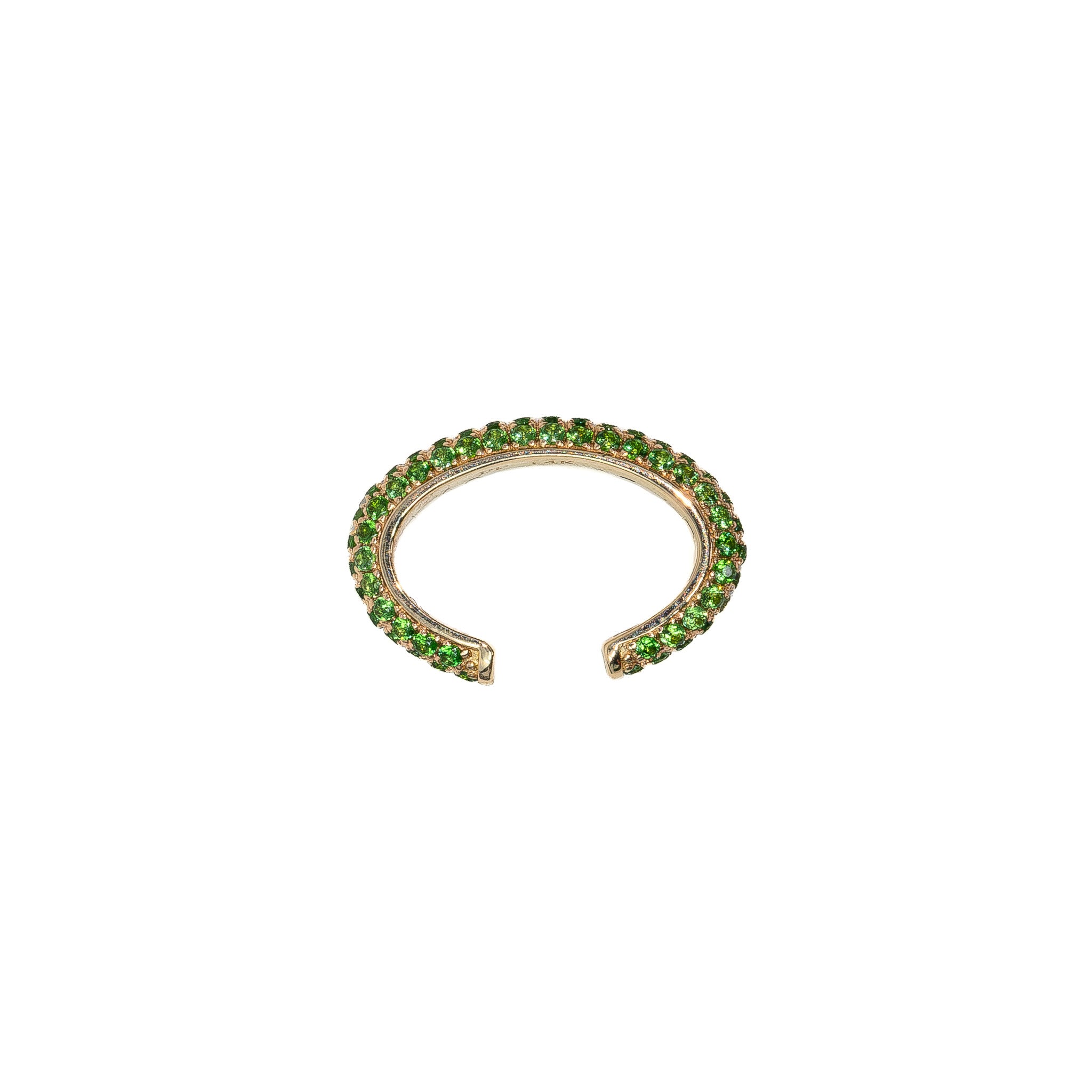 Sparkle Ear Cuff in Tsavoite, 14K Gold