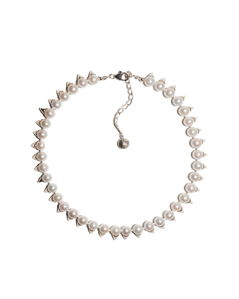 PRY シュウト　 Silver & White Pearl Necklace PRY シュウト Silver & White Pearl Necklace