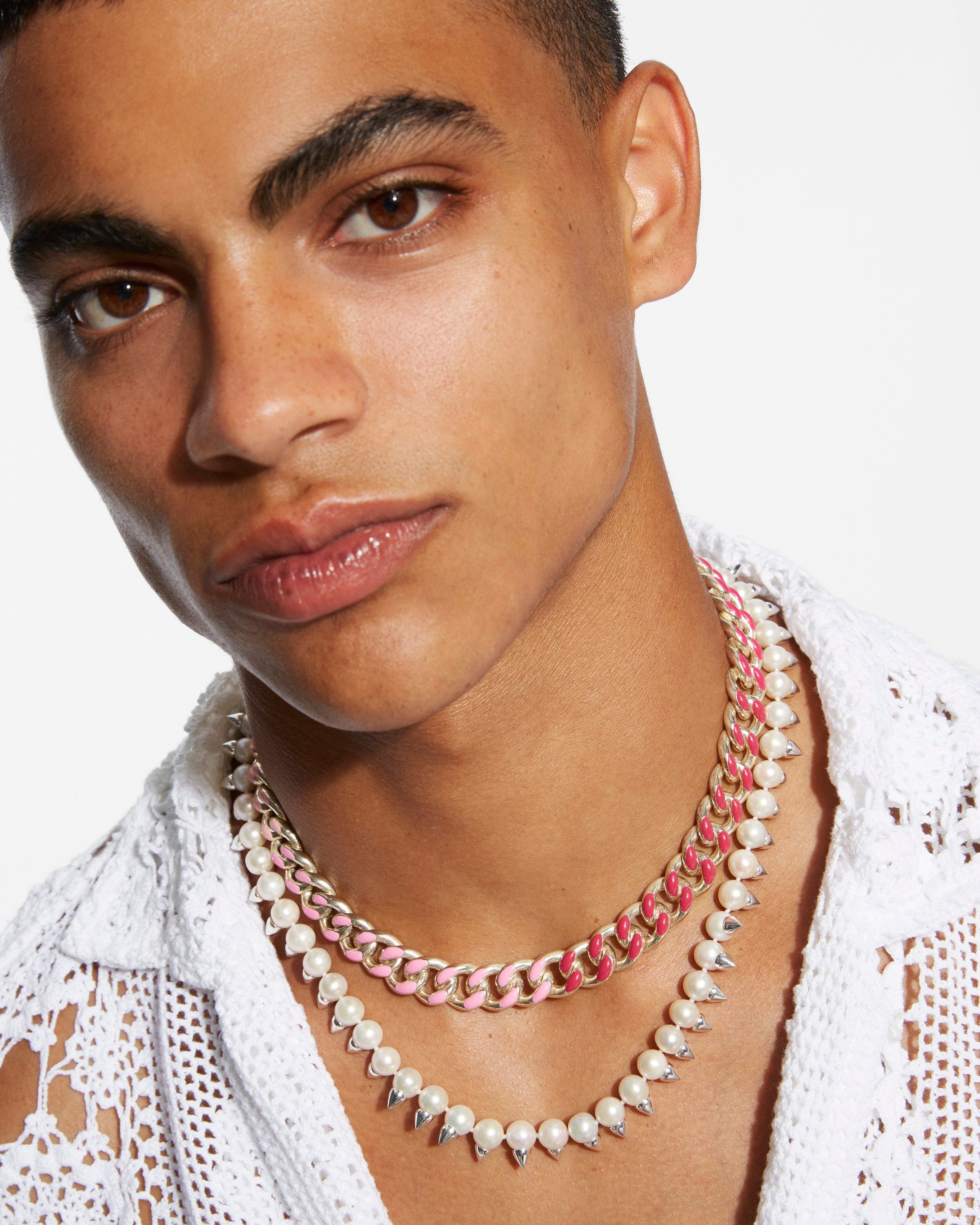 Studded Pearl Necklace