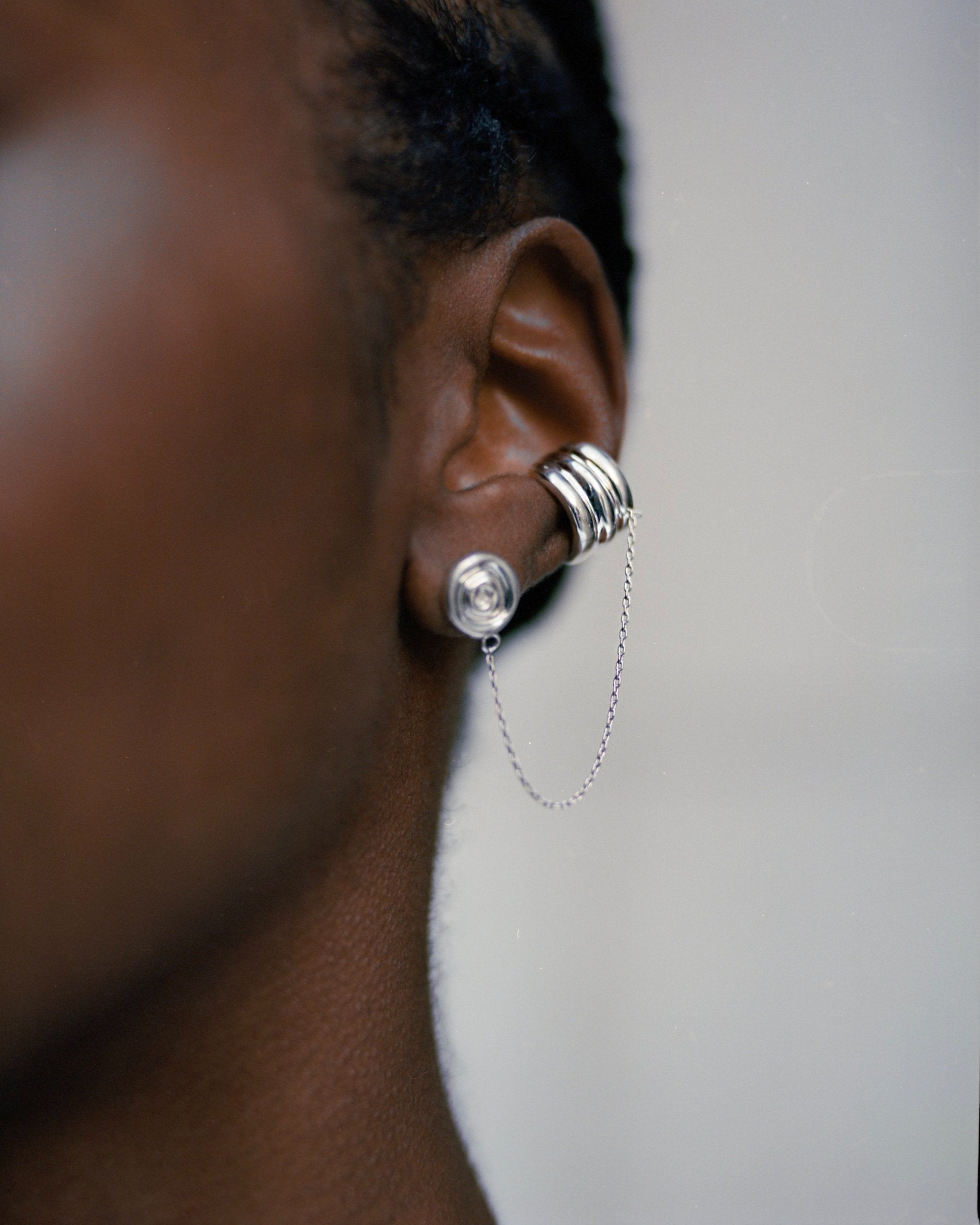 SUN POWERS® Ear Chain Stud Earrings