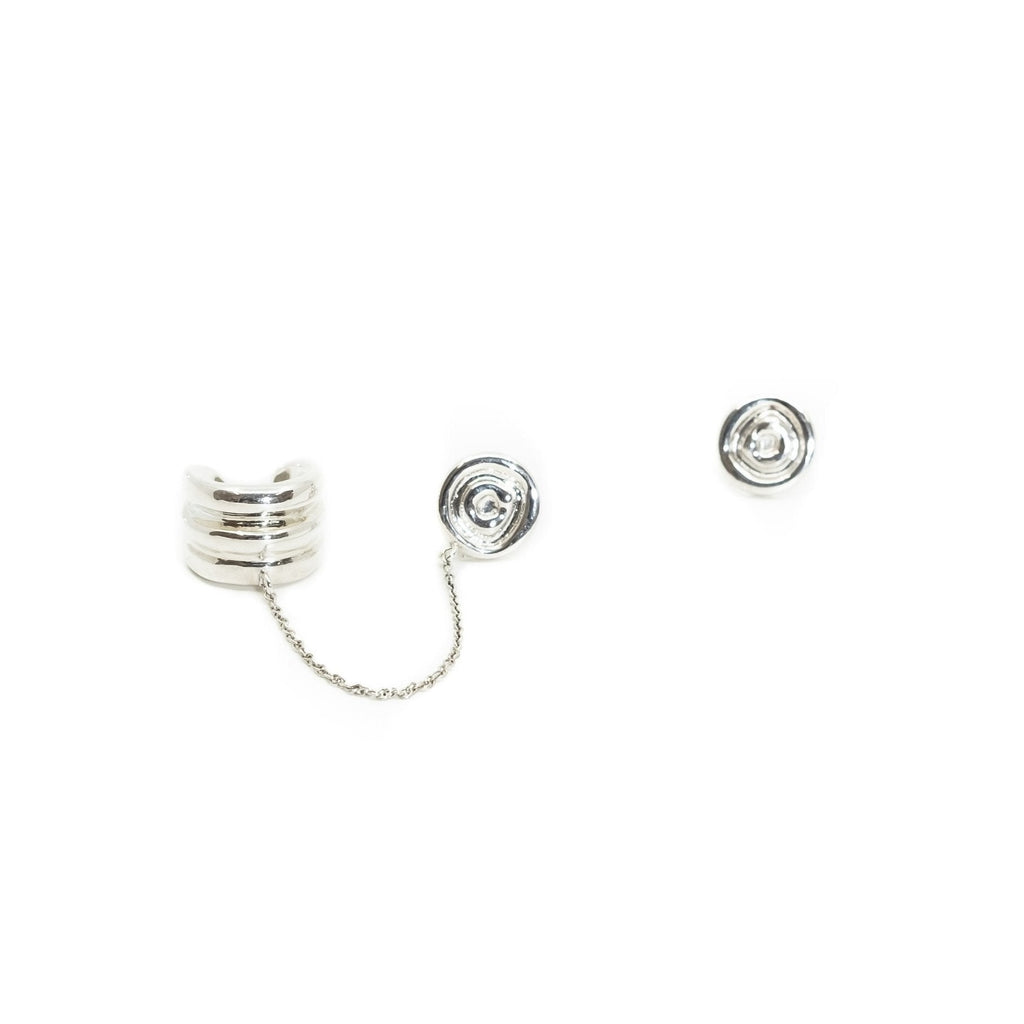 SUN ® Ear Chain Stud Earrings