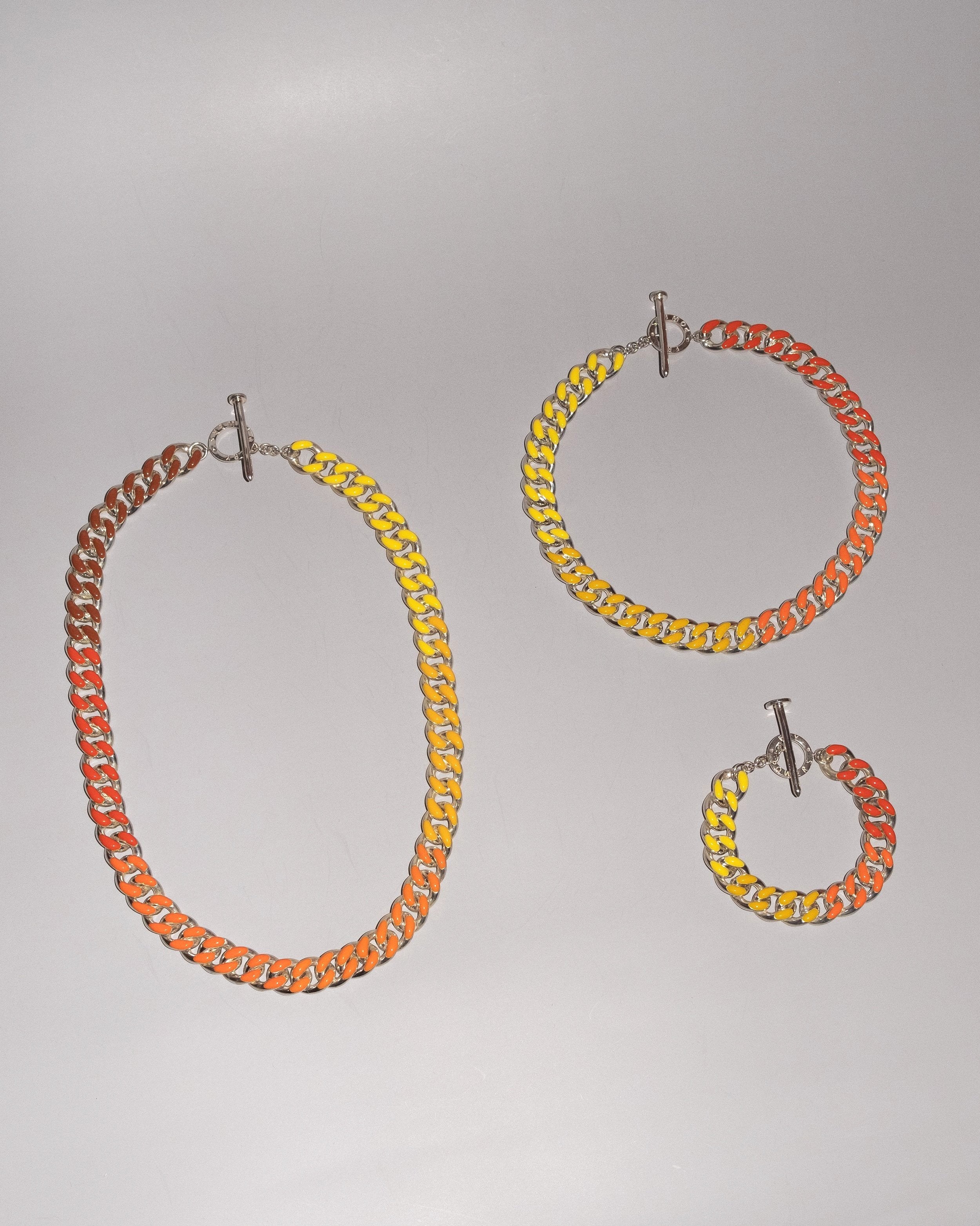 Ombre Chunky Chain Necklace