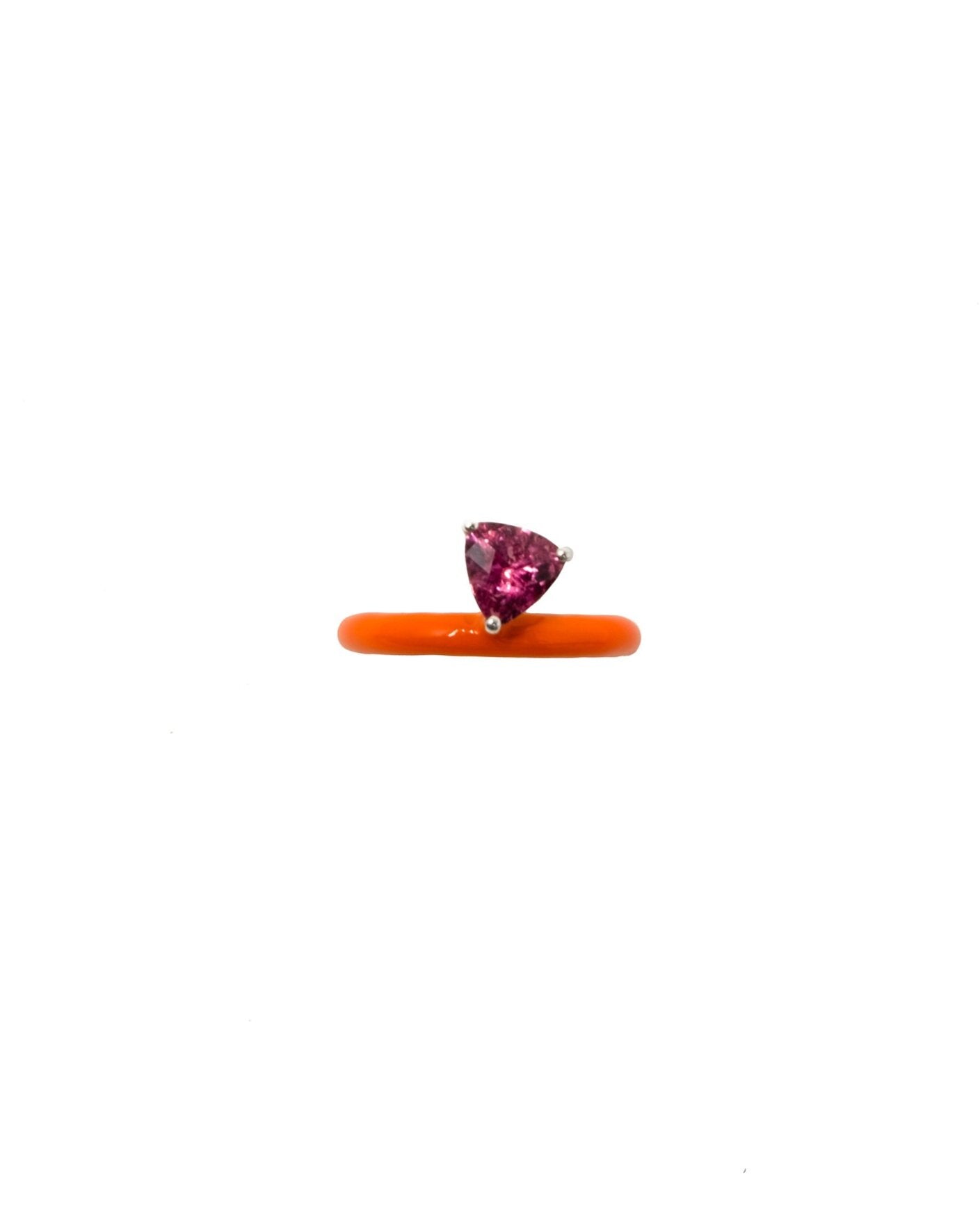 Gem + Enamel Ring in Florida Orange