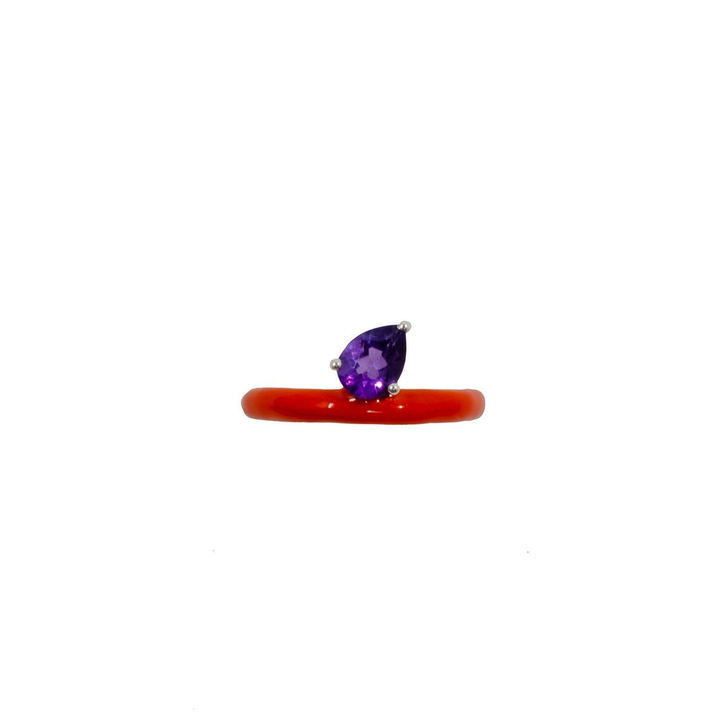 Gem + Enamel Ring Really