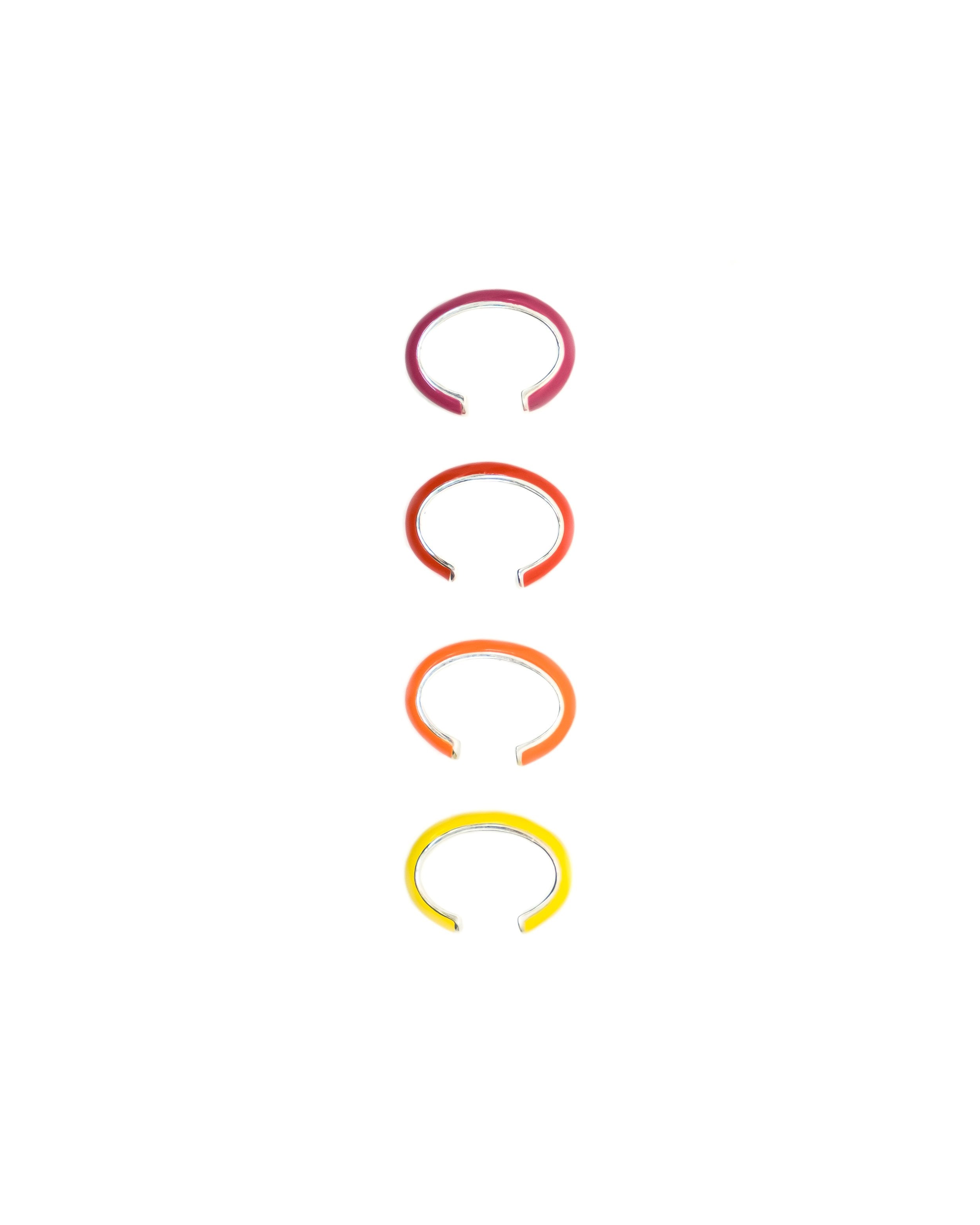 The Warm Set, Enamel Stacking Ear Cuffs