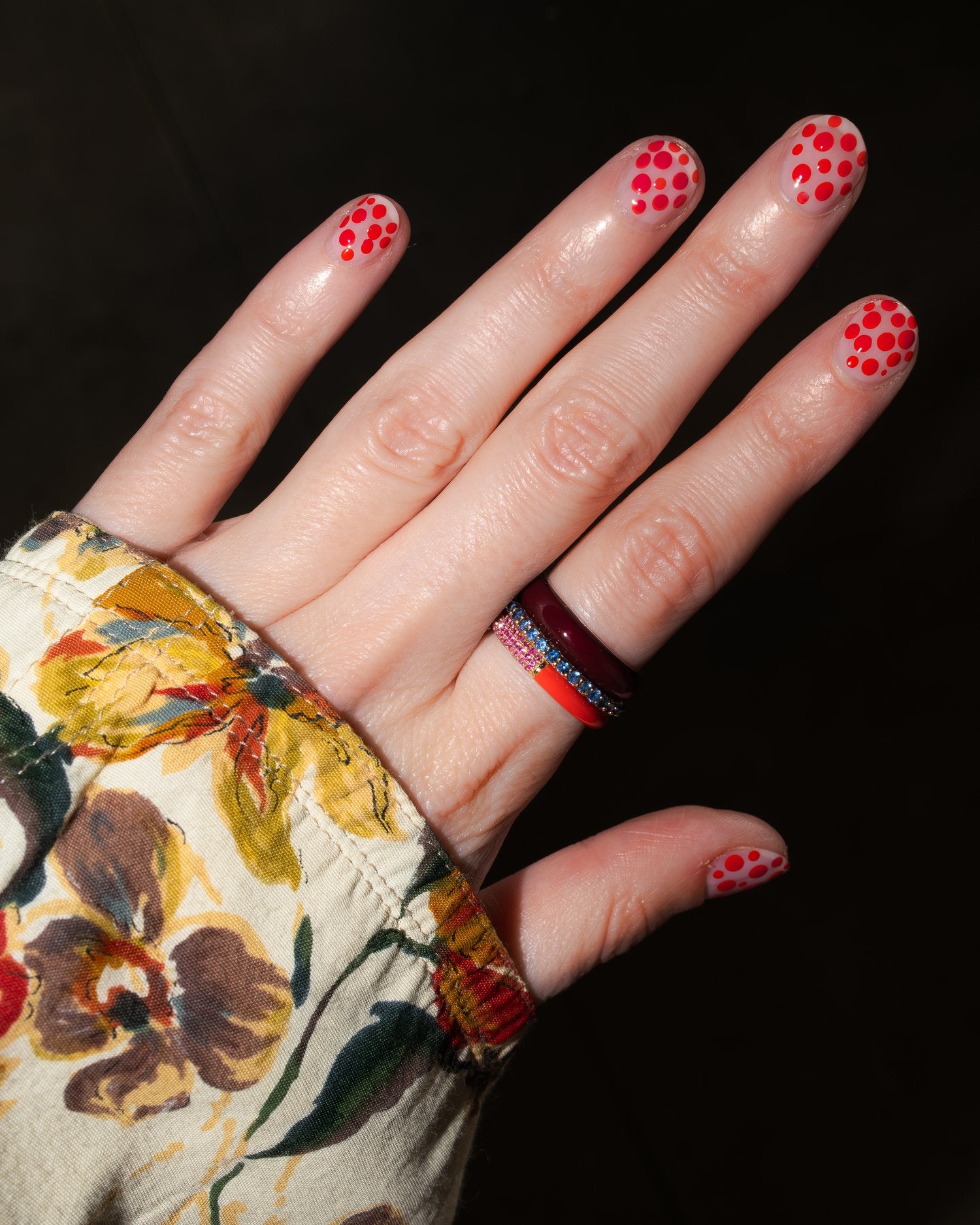 Wide Enamel Stacking Ring