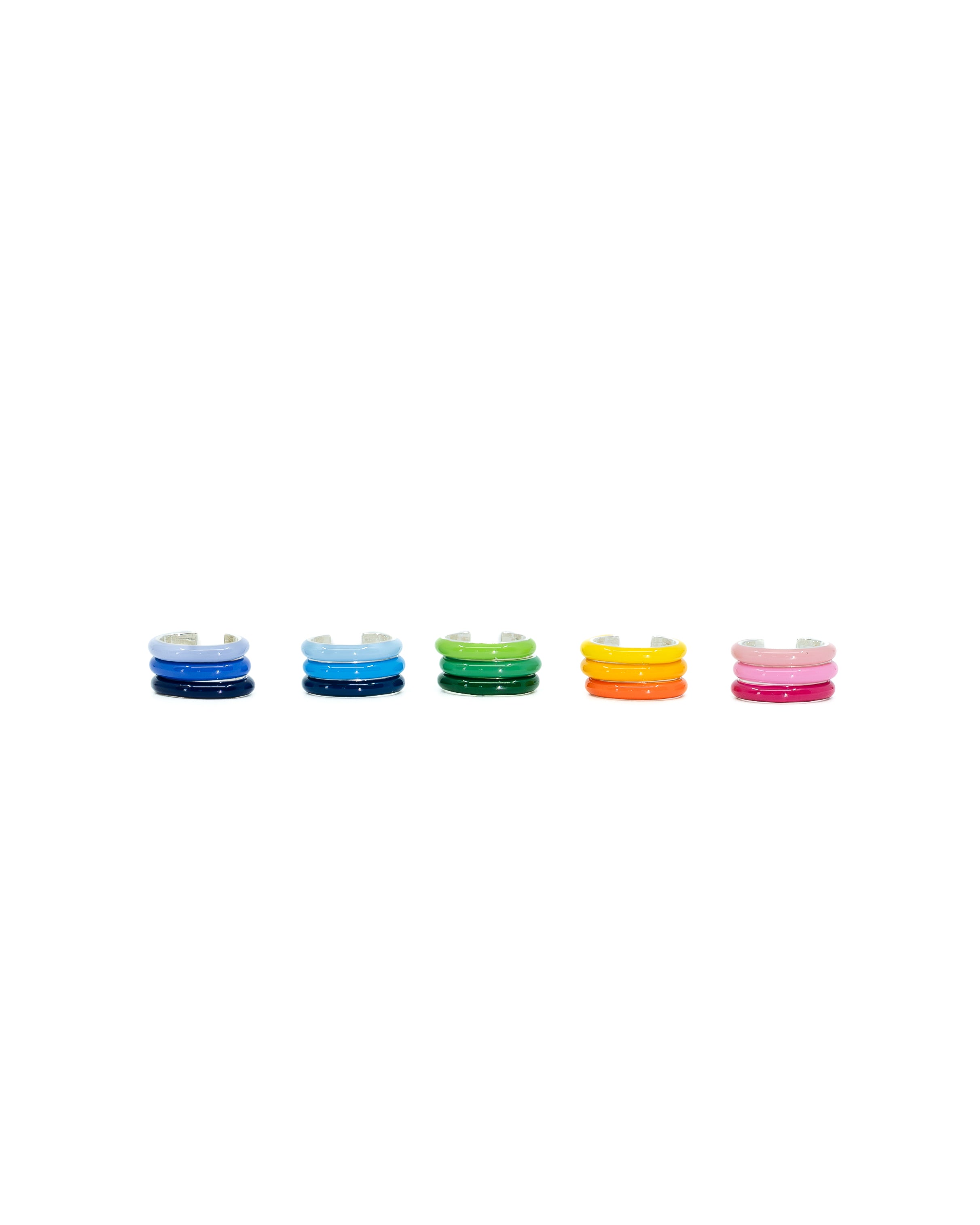 Ombre Enamel Ear Cuff Trios