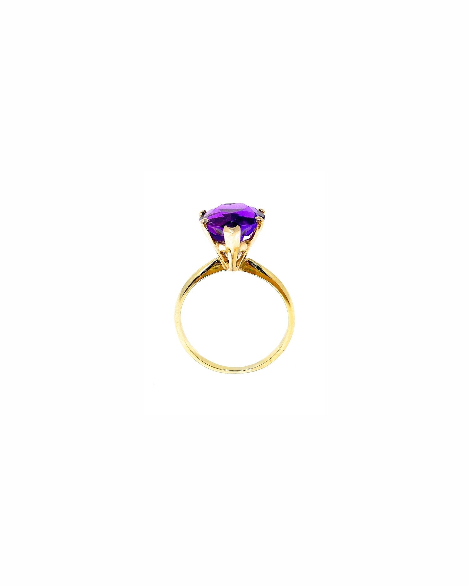 Heart Ring in Amethyst