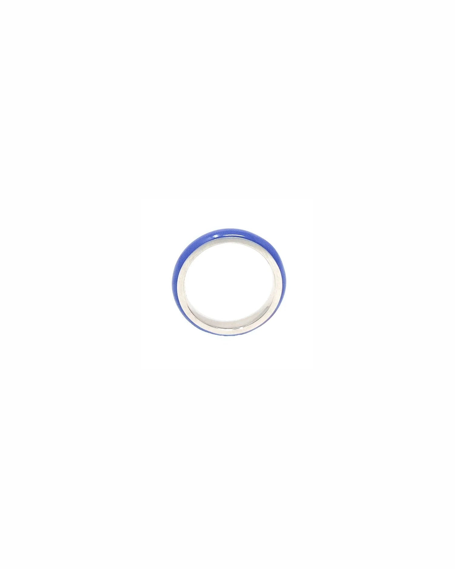Thin Enamel Stacking Ring in Very Violet